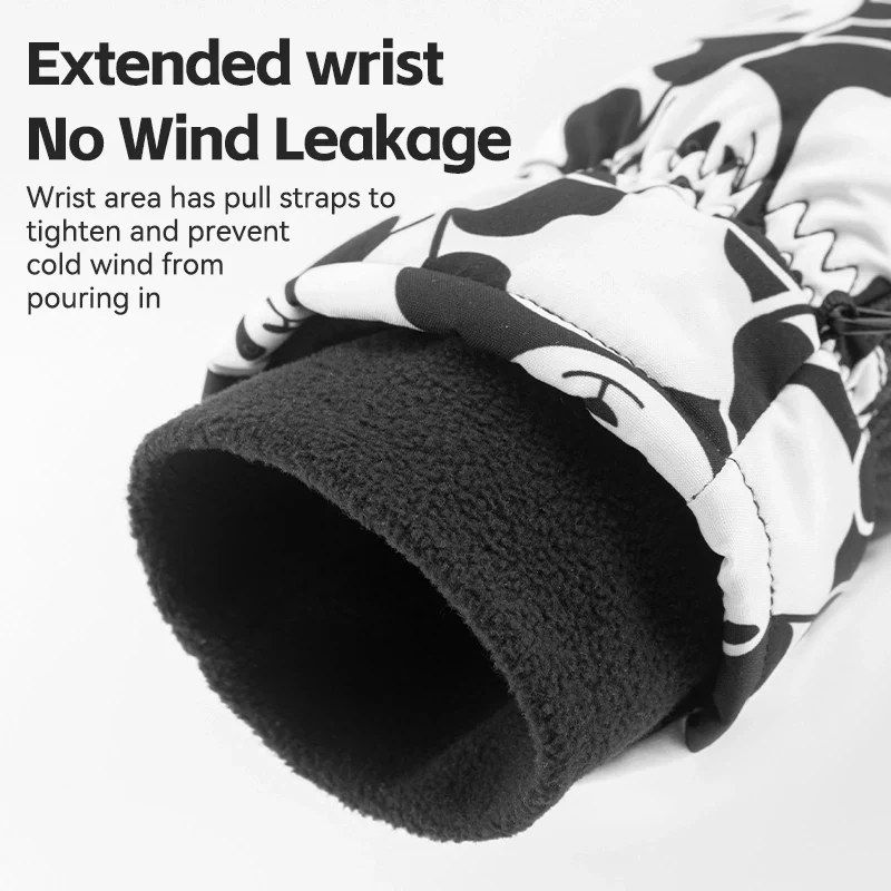 Kids Waterproof Windproof Insulated Ski Gloves - Image 2