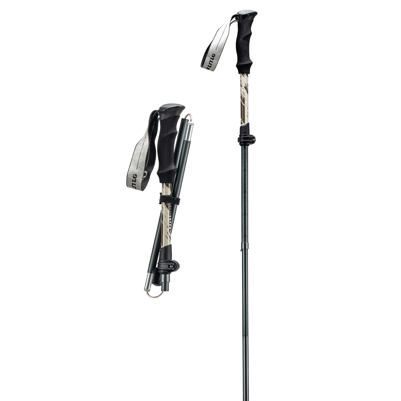 Qunature Trekking Poles Lightweight Foldable 110-130cm