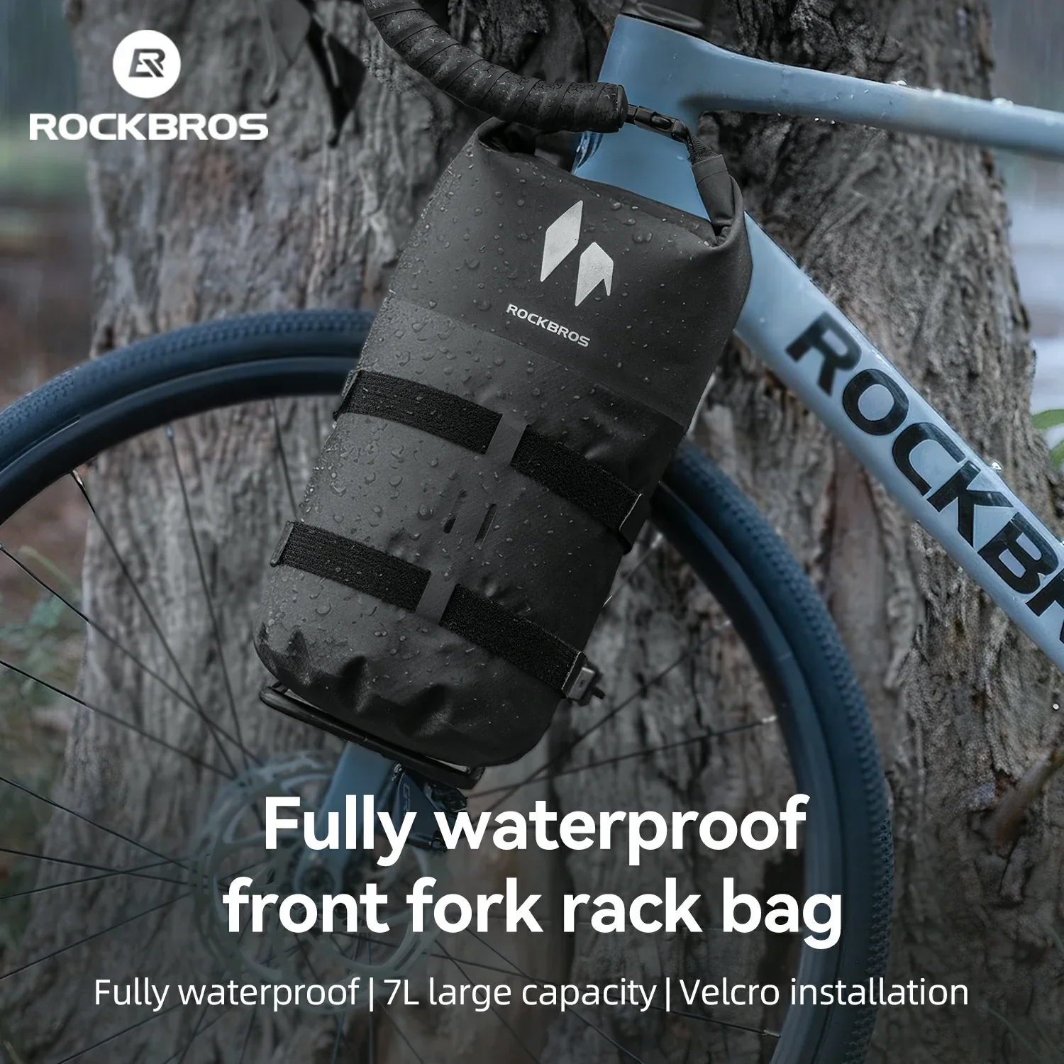 RideMate 100% Waterproof Bike Front Rack Bag 7L AS-156 - Image 5