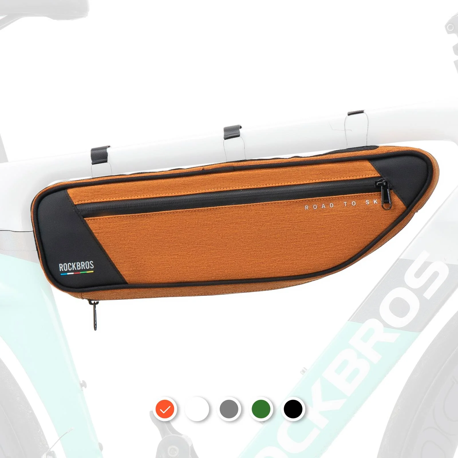 ROCKBROS Road-to-Sky Bike Frame Bag Reflective Waterproof Triangular Bag - Image 15