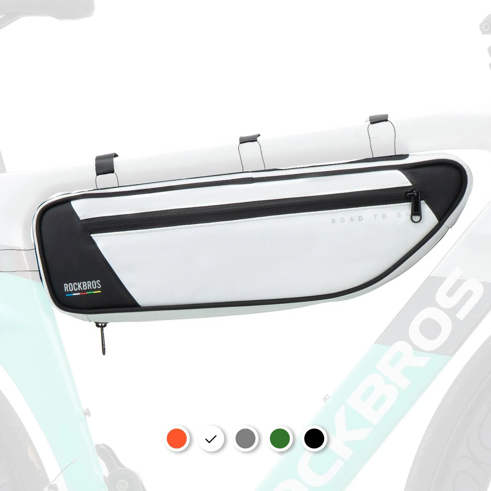 ROCKBROS Road-to-Sky Bike Frame Bag Reflective Waterproof Triangular Bag - Image 25