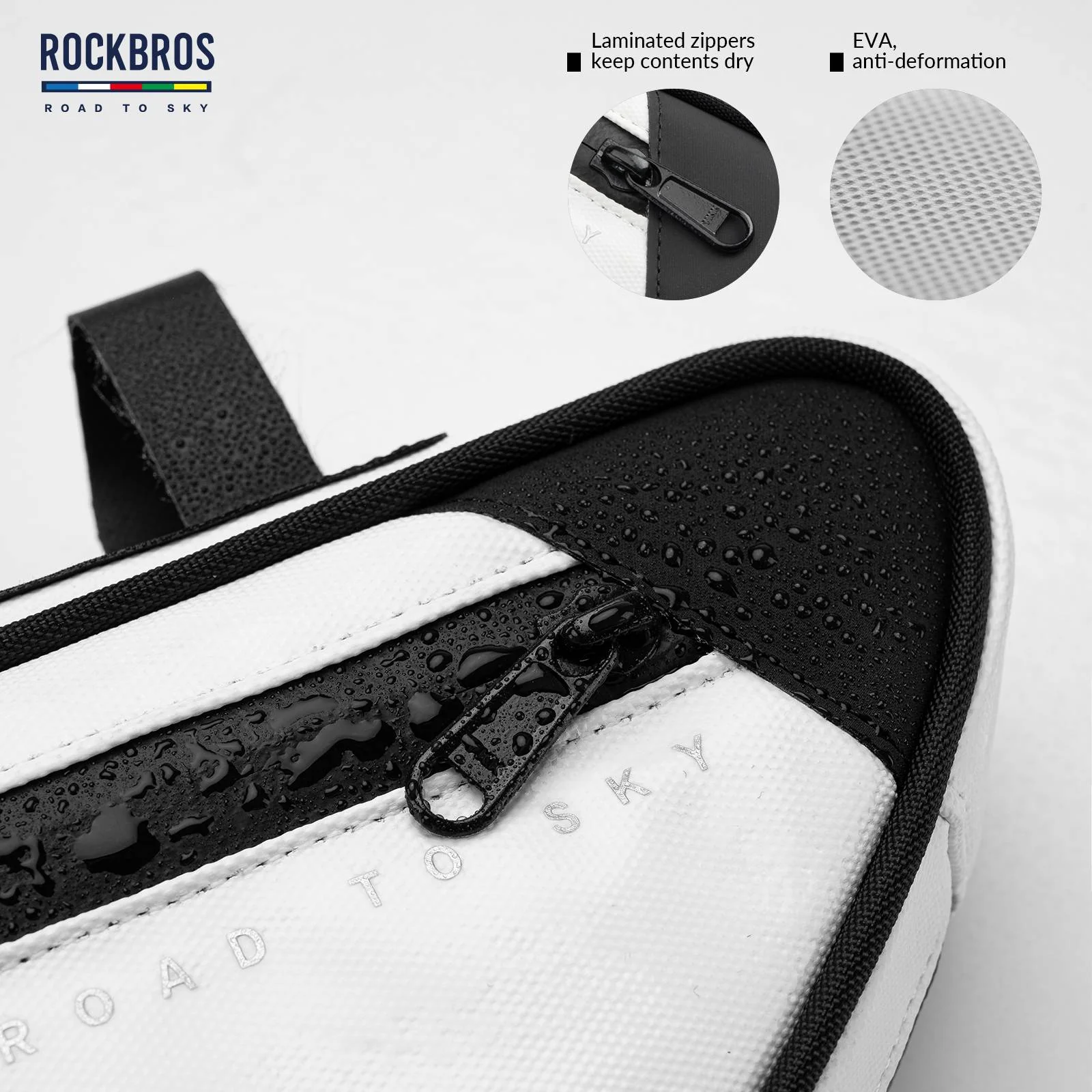 ROCKBROS Road-to-Sky Bike Frame Bag Reflective Waterproof Triangular Bag - Image 31
