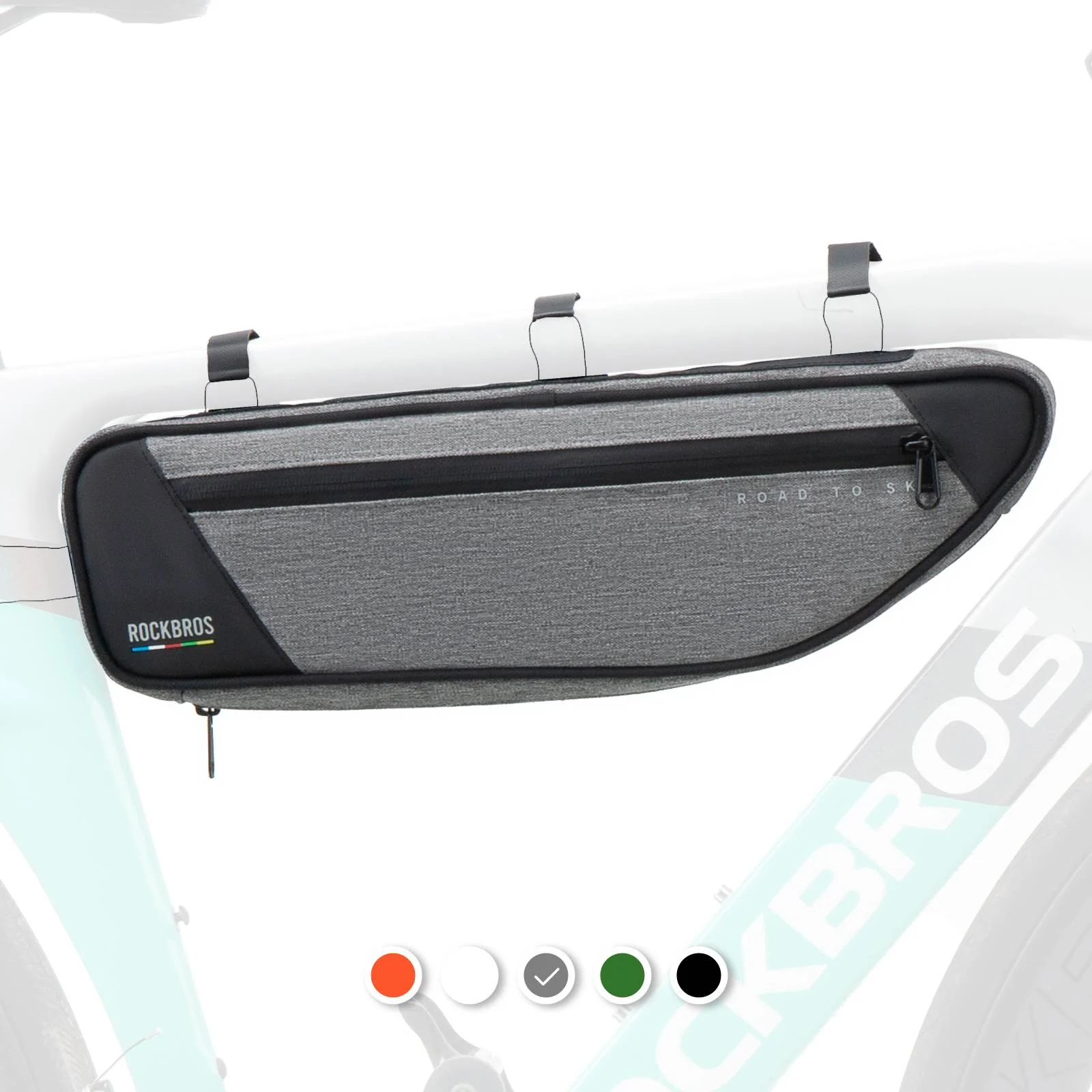 ROCKBROS Road-to-Sky Bike Frame Bag Reflective Waterproof Triangular Bag - Image 8