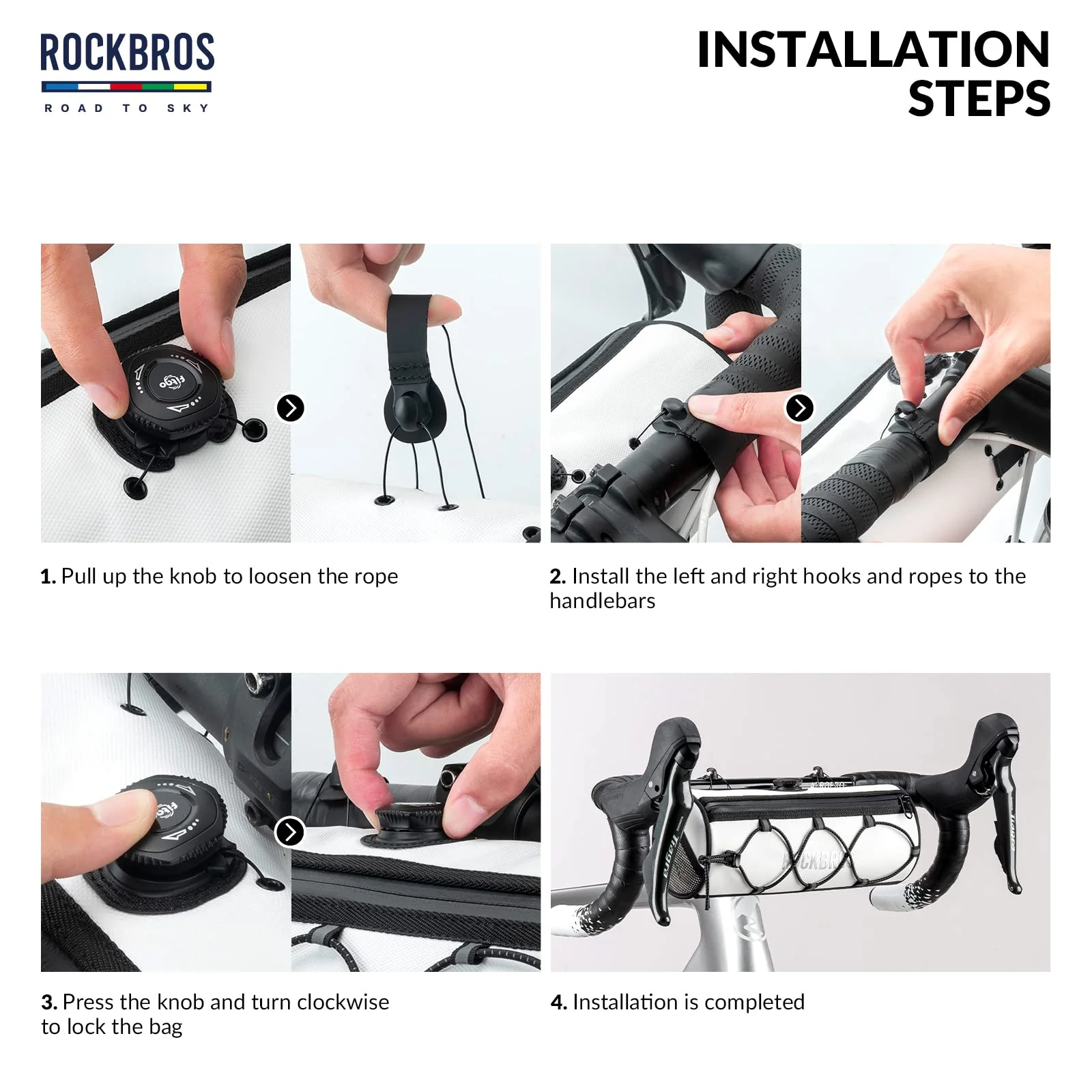 ROCKBROS Road-to-Sky Bicycle Handlebar Bag Front Bag for Bikes 5 Colors - Image 19