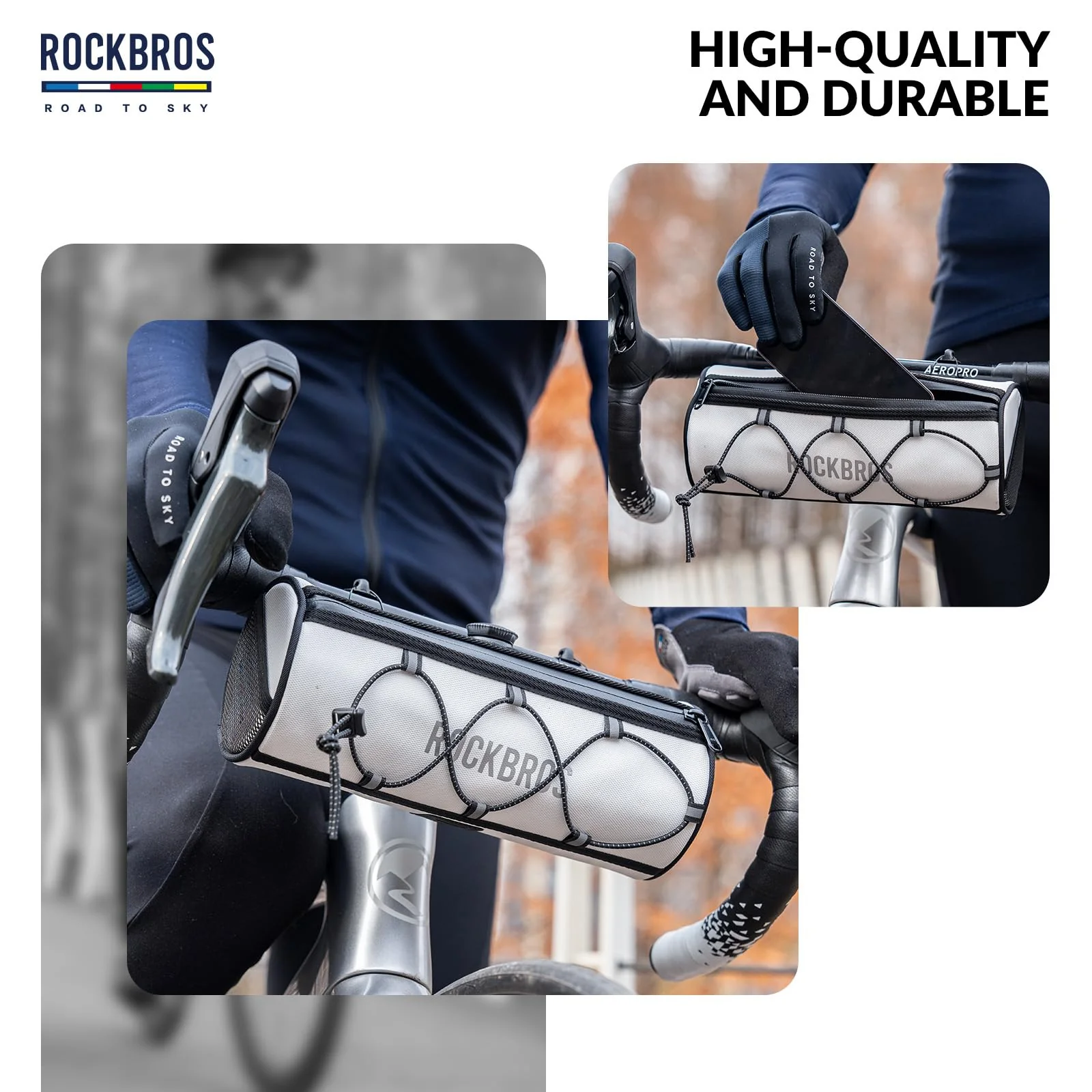 ROCKBROS Road-to-Sky Bicycle Handlebar Bag Front Bag for Bikes 5 Colors - Image 21