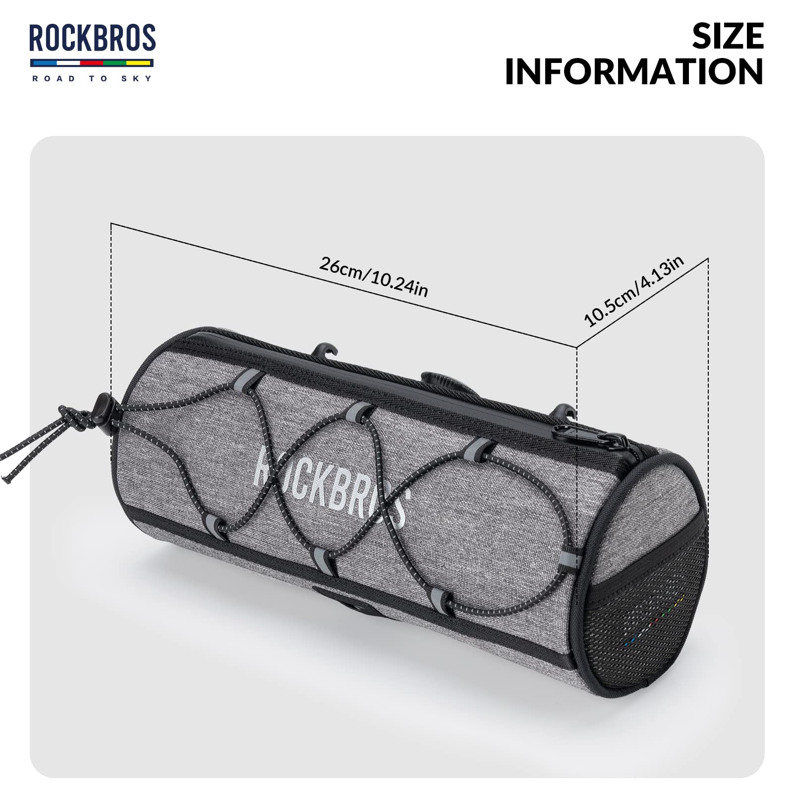 ROCKBROS Road-to-Sky Bicycle Handlebar Bag Front Bag for Bikes 5 Colors - Image 23