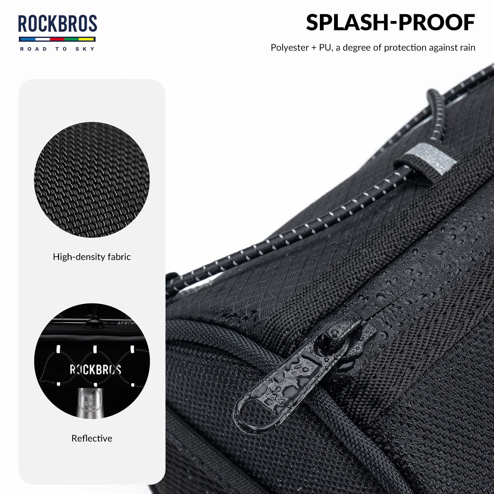 ROCKBROS Road-to-Sky Bicycle Handlebar Bag Front Bag for Bikes 5 Colors - Image 32