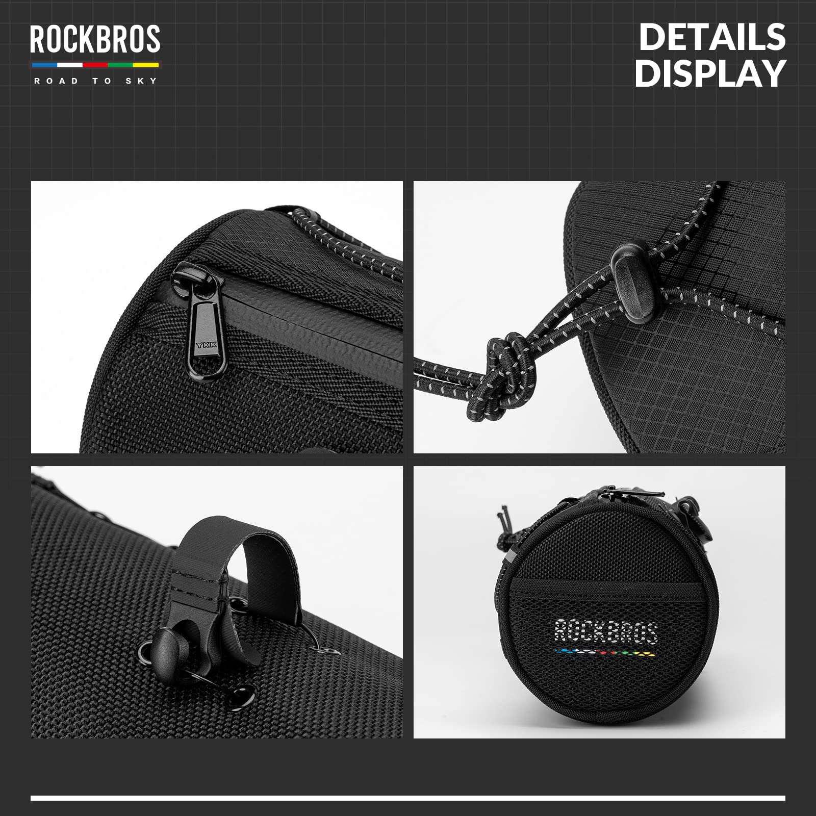 ROCKBROS Road-to-Sky Bicycle Handlebar Bag Front Bag for Bikes 5 Colors - Image 34
