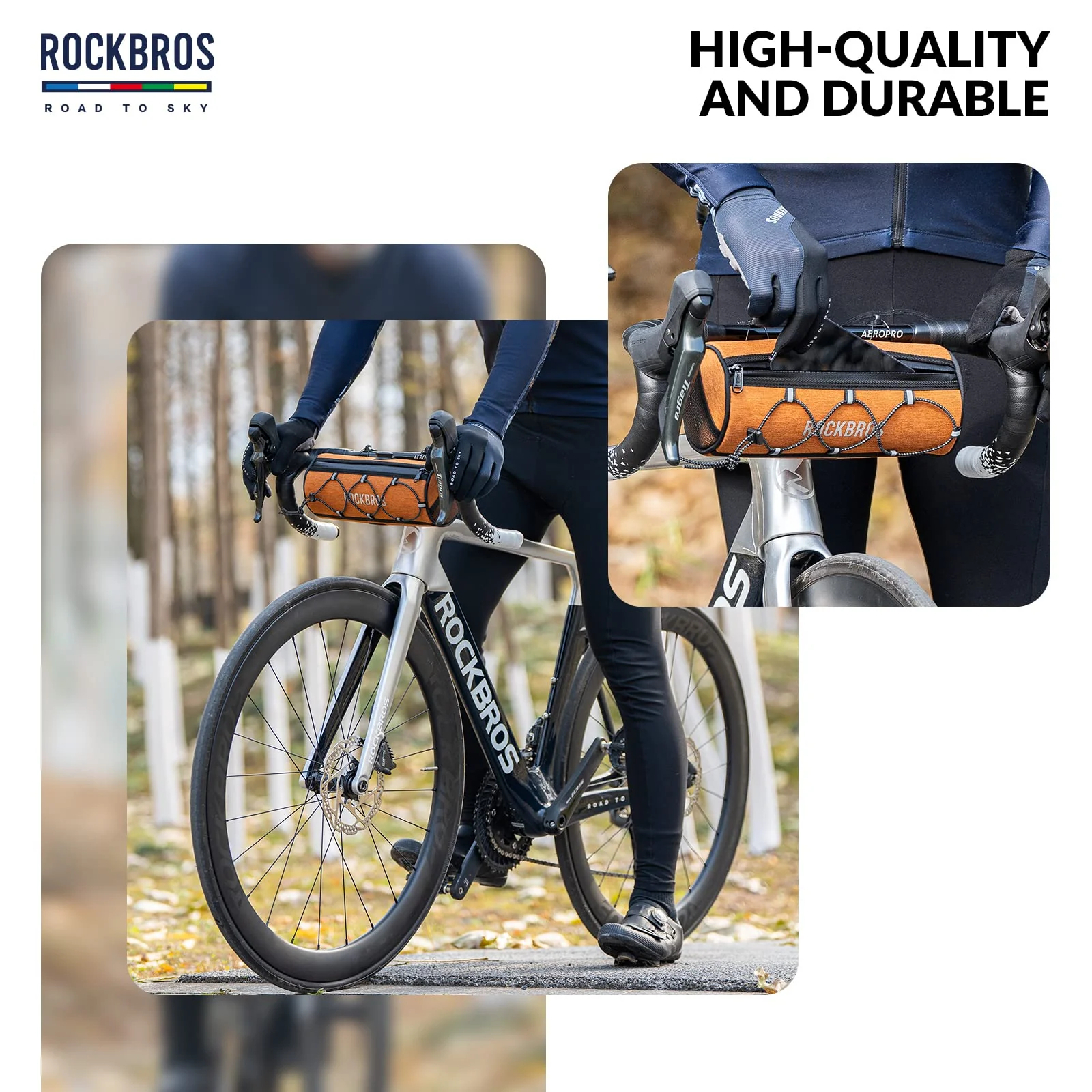 ROCKBROS Road-to-Sky Bicycle Handlebar Bag Front Bag for Bikes 5 Colors - Image 7