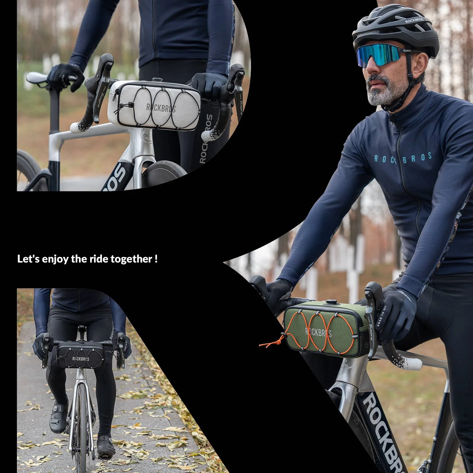 ROCKBROS Road-to-Sky Bicycle Handlebar Bag Waterproof Front Bag 1.9L - Image 31