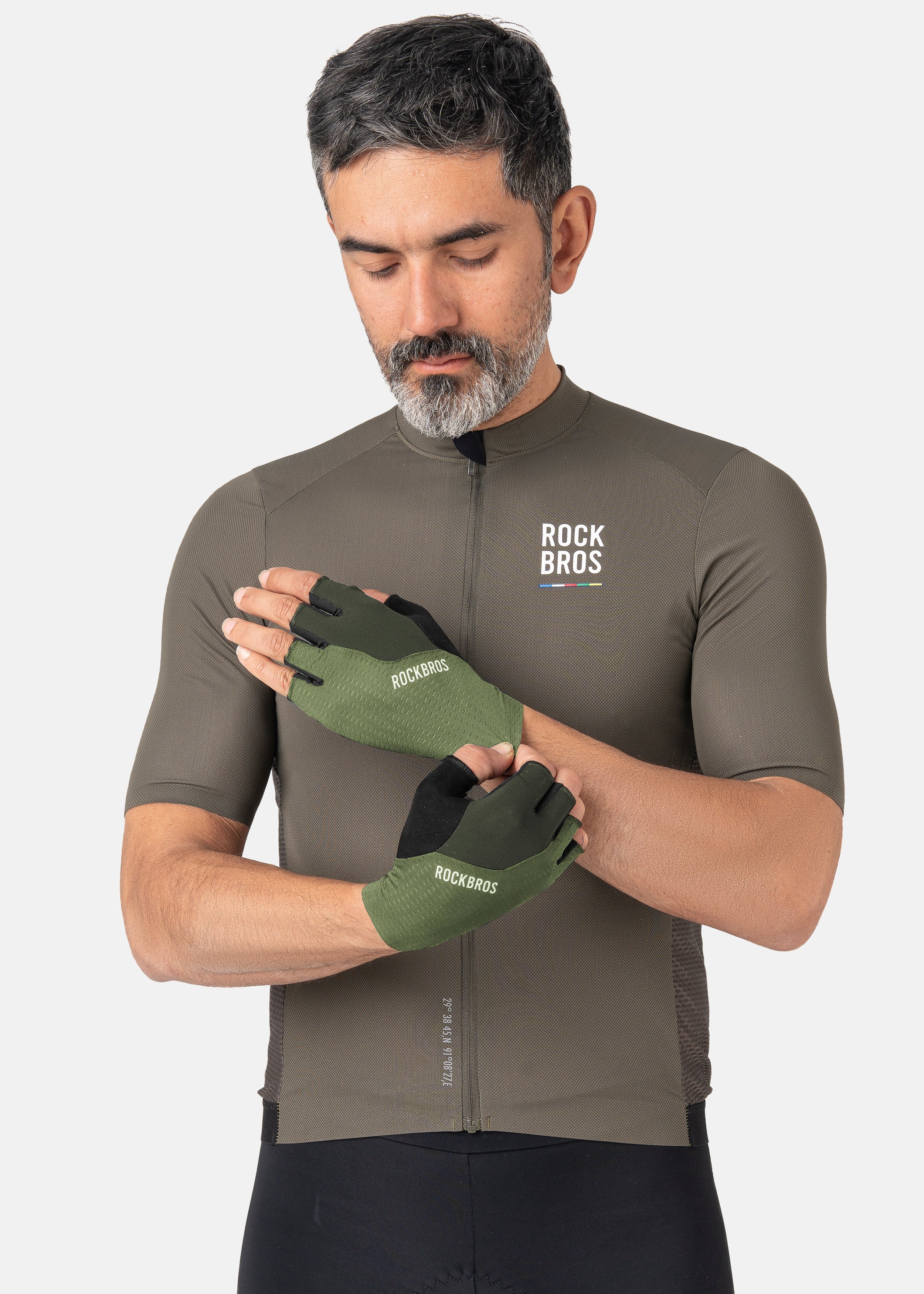 ROCKRBOS Road-to-Sky Cycling Fingerless Gloves - Image 19