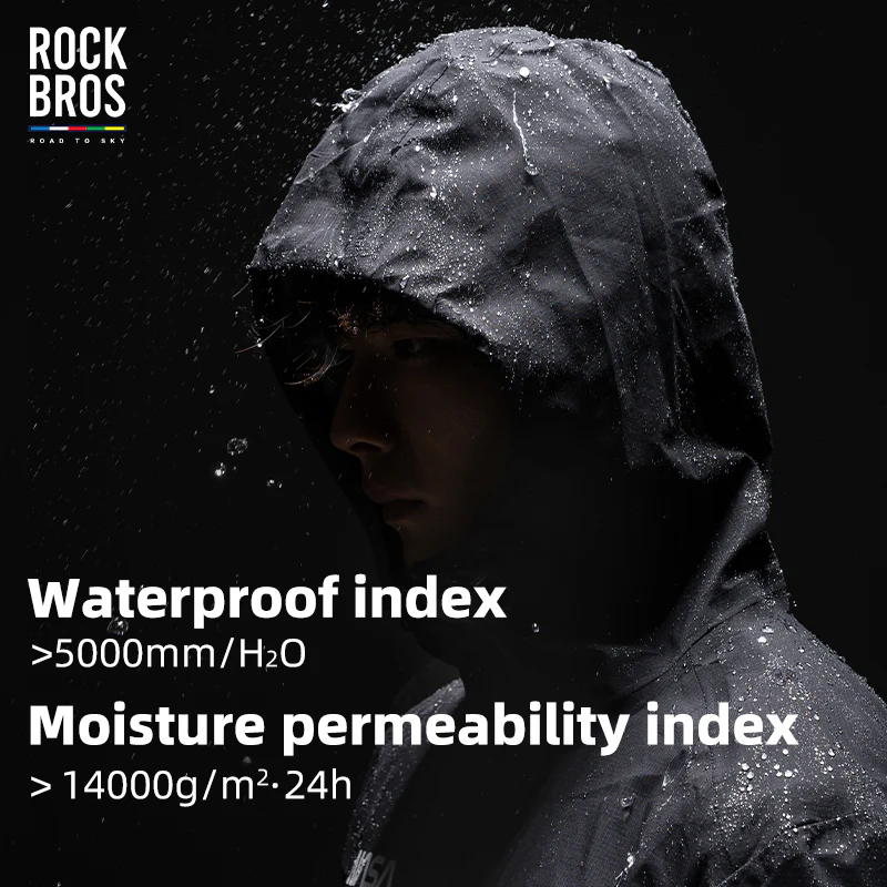 Road-to-Sky Cycling Rain Jacket Waterproof - Image 19