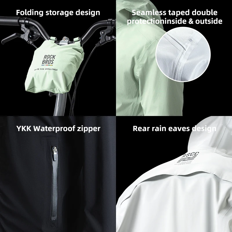 Road-to-Sky Cycling Rain Jacket Waterproof - Image 22
