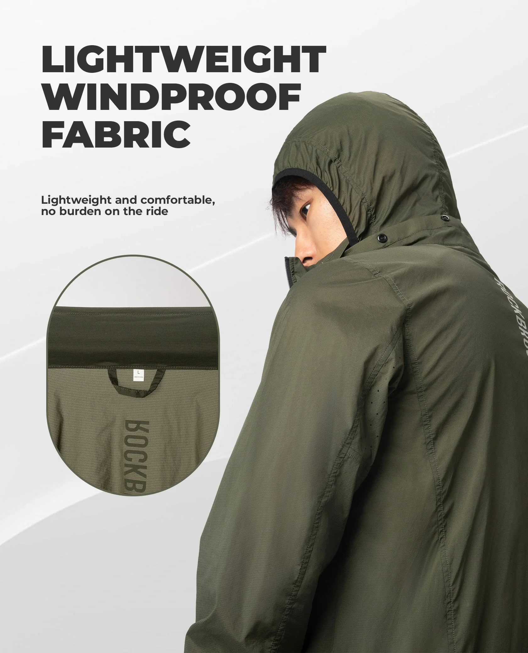 Road to Sky Men's Lightweight Cycling Windbreaker - Image 9