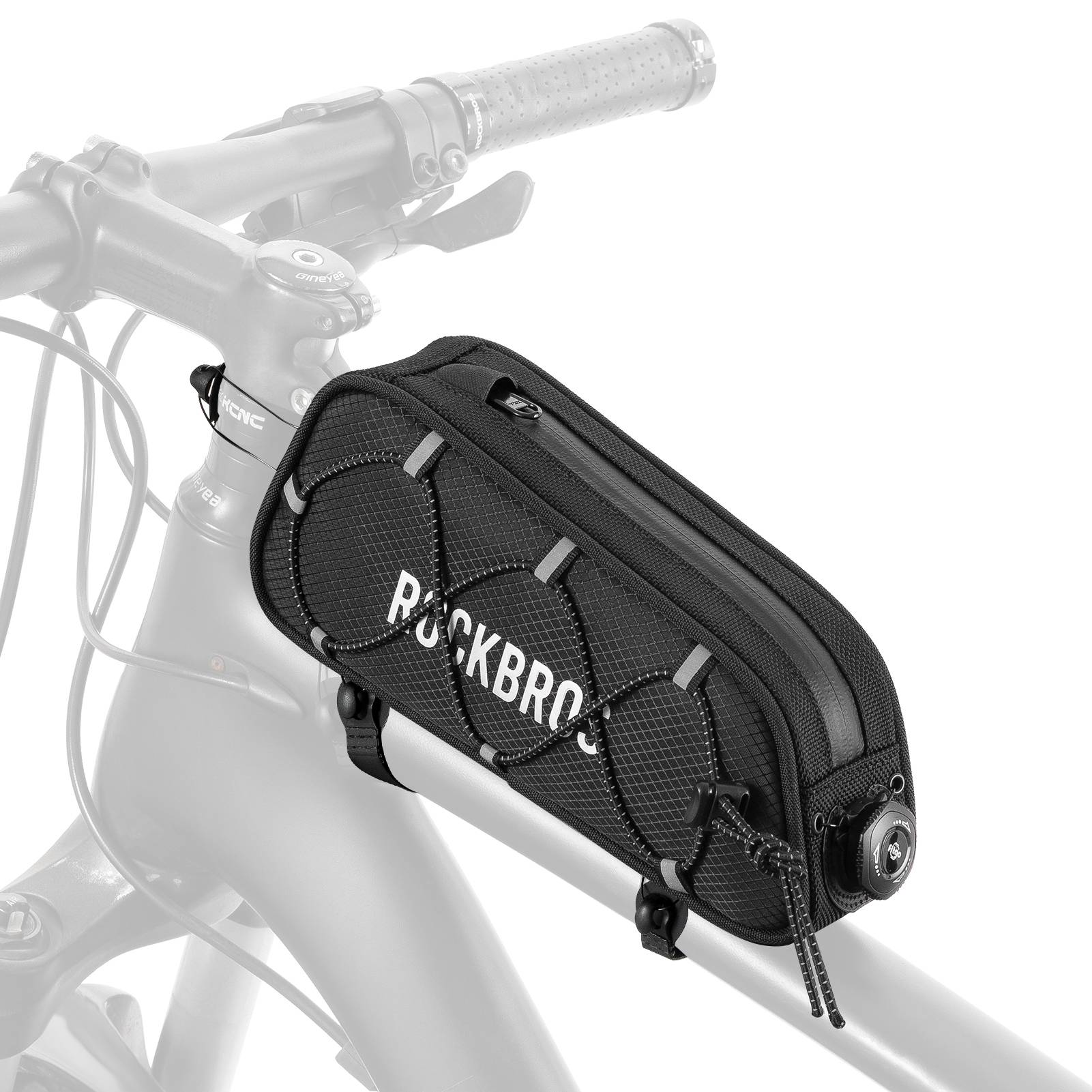 ROCKBROS Road-to-Sky Bicycle Top Tube Bag Frame Bag 0.7L Reflective Bicycle Bag - Image 11