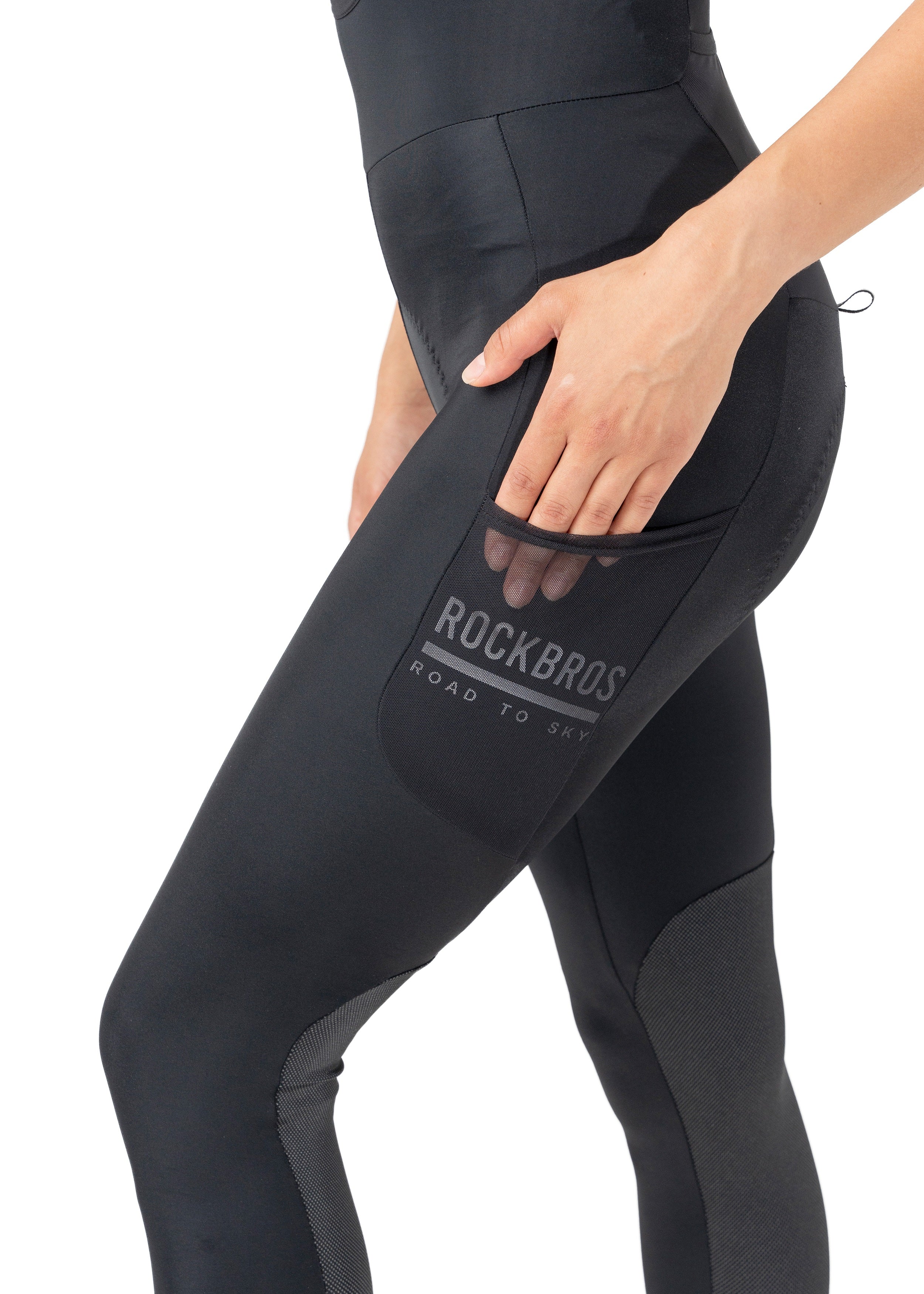 ROCKBROS Road-to-Sky Women's Cycling Bib Tights - Image 5