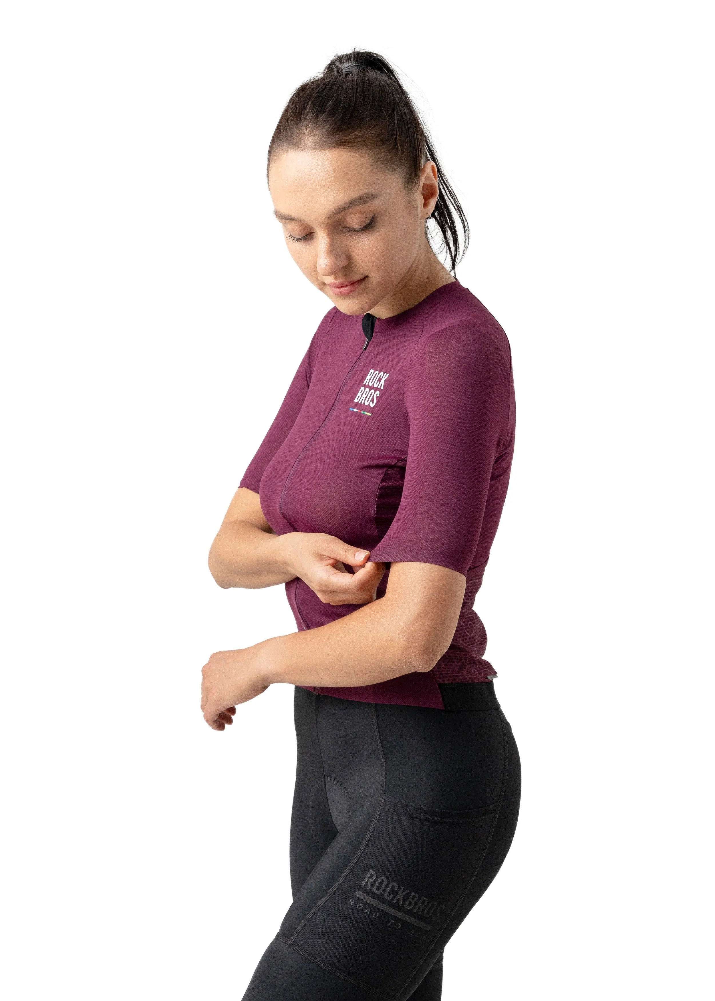 ROCKBROS Road-to-Sky Women's Cycling Short-Sleeved Jersey - Image 12
