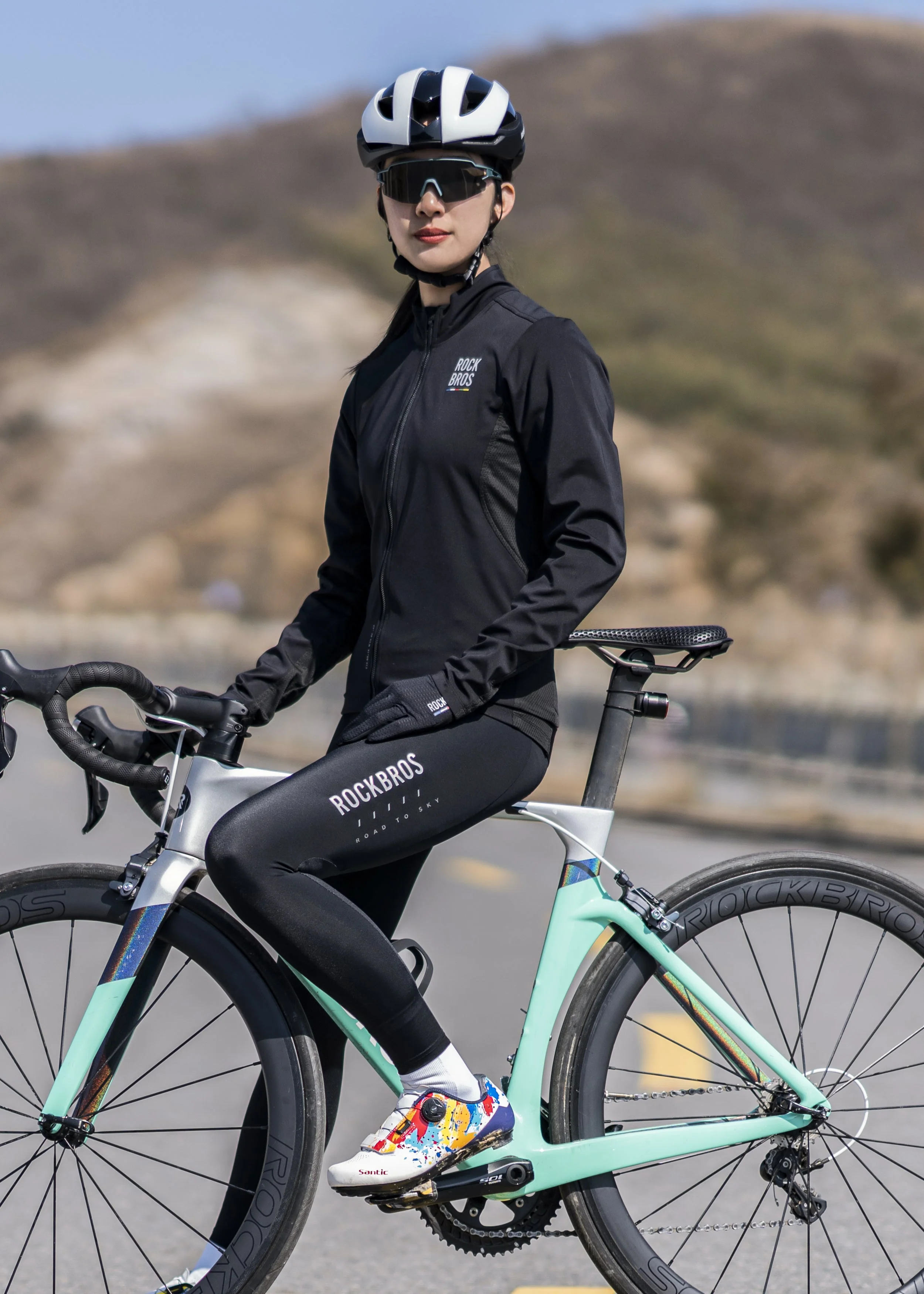 ROCKBROS Road-to-Sky Women's Cycling Tights - Image 11