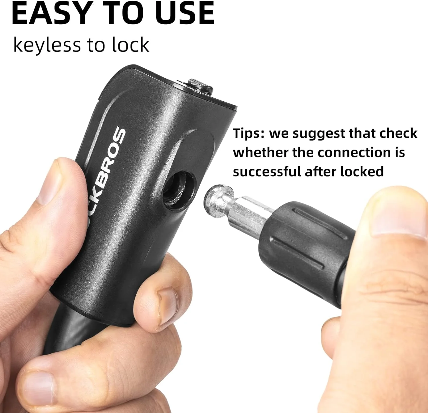 3ft Bike Cable Lock - Secure Lightweight with Mounting Bracket - Image 12