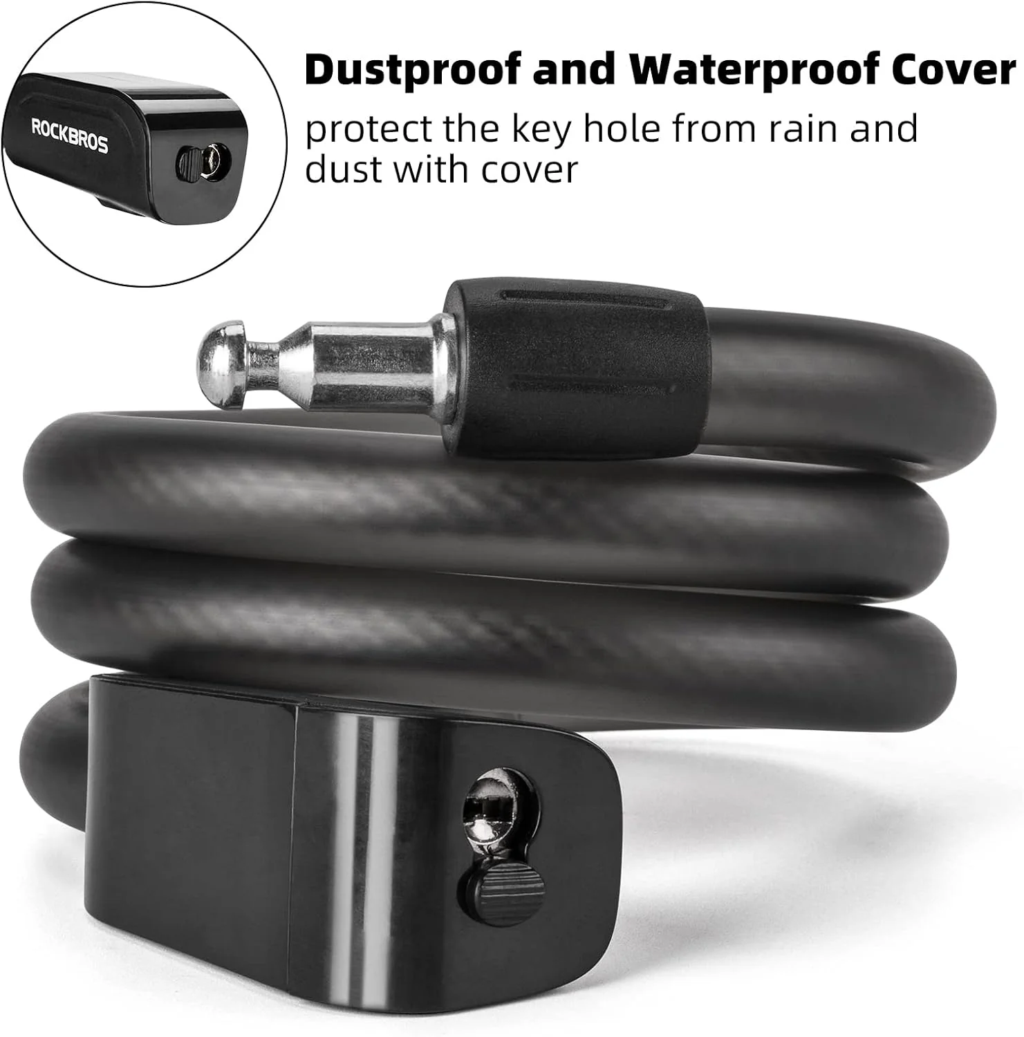3ft Bike Cable Lock - Secure Lightweight with Mounting Bracket - Image 15