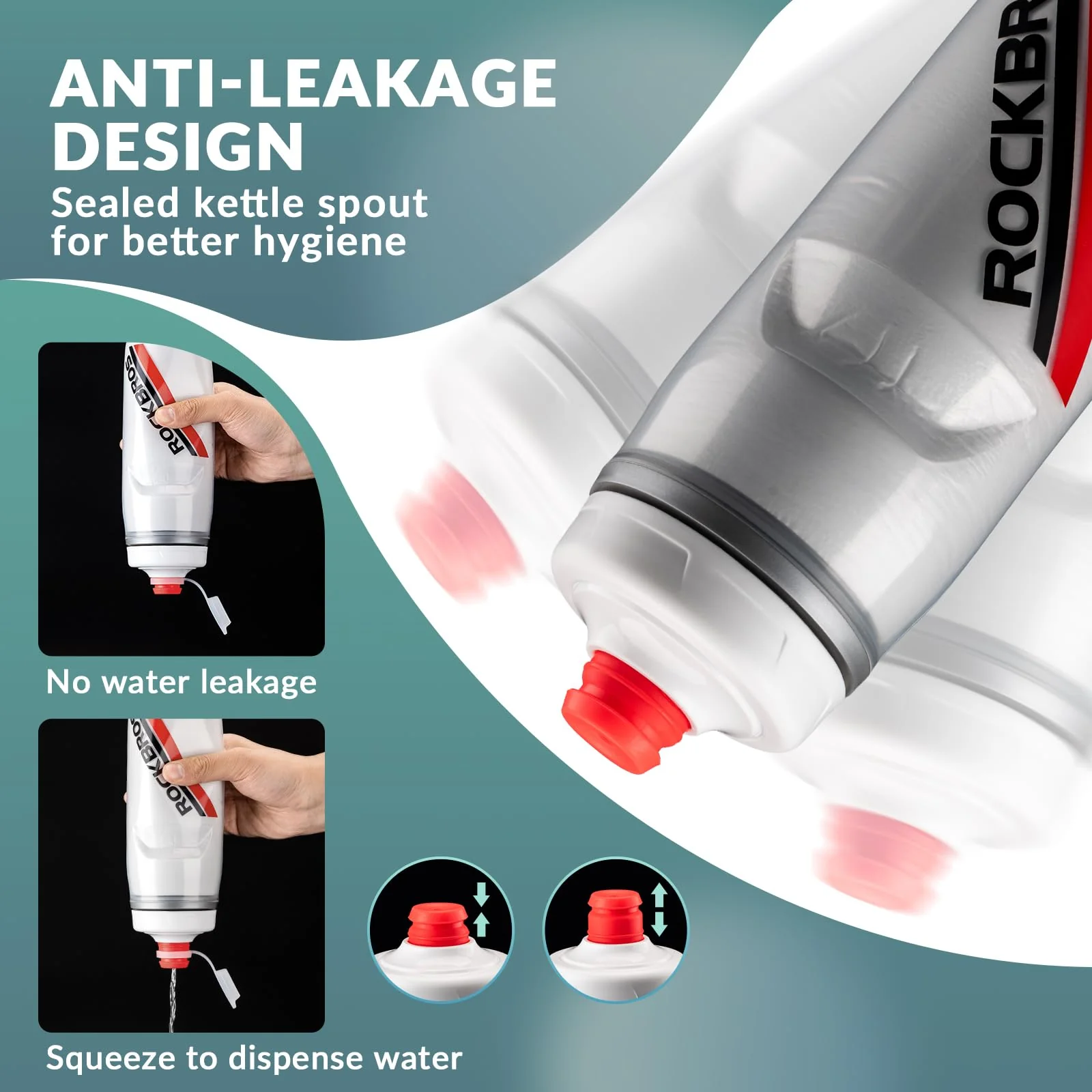 ROCKBROS 620ml Leakproof Insulated Sports Water Bottle for Bikes Outdoor - Image 12