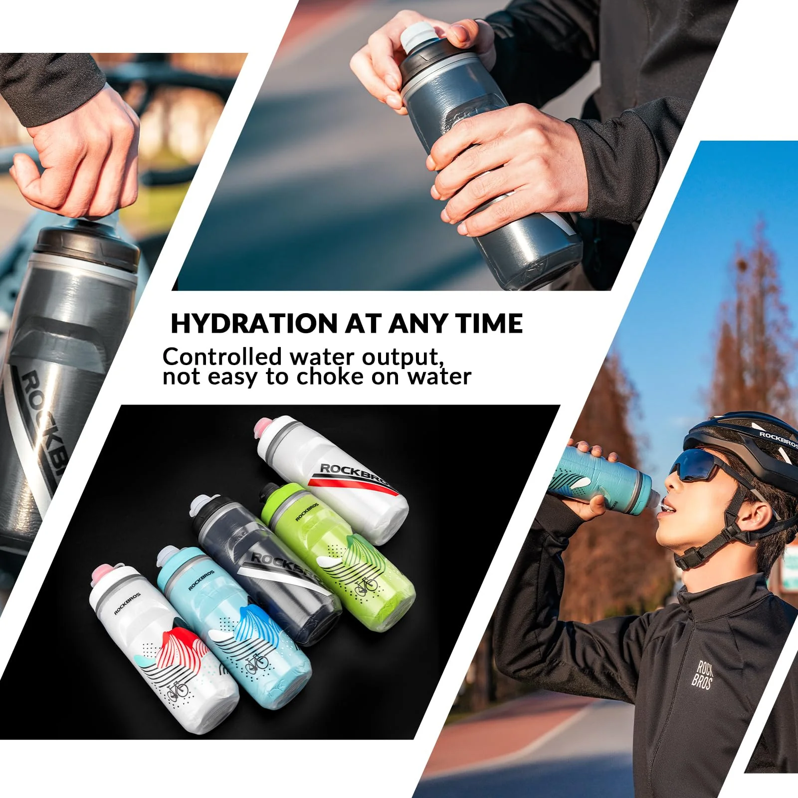 ROCKBROS 620ml Leakproof Insulated Sports Water Bottle for Bikes Outdoor - Image 14