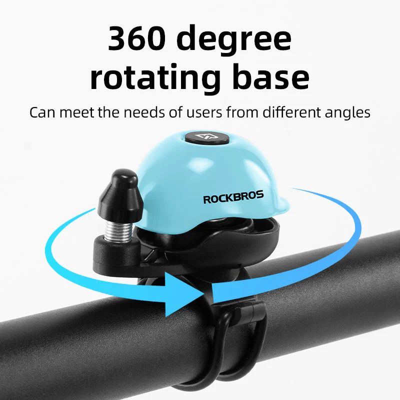 ROCKBROS Bike Bell Aluminum Alloy Helmet-Shaped 80DB - Image 11