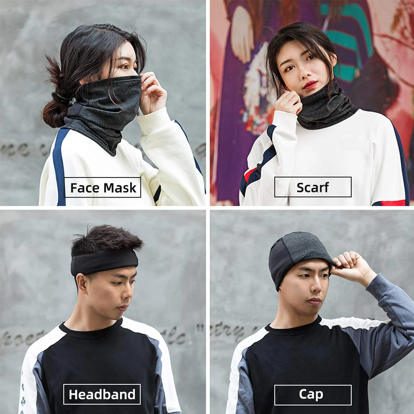 ROCKBROS Balaclava Face Masks Neck Warmer Multifunctional Windproof - Image 7