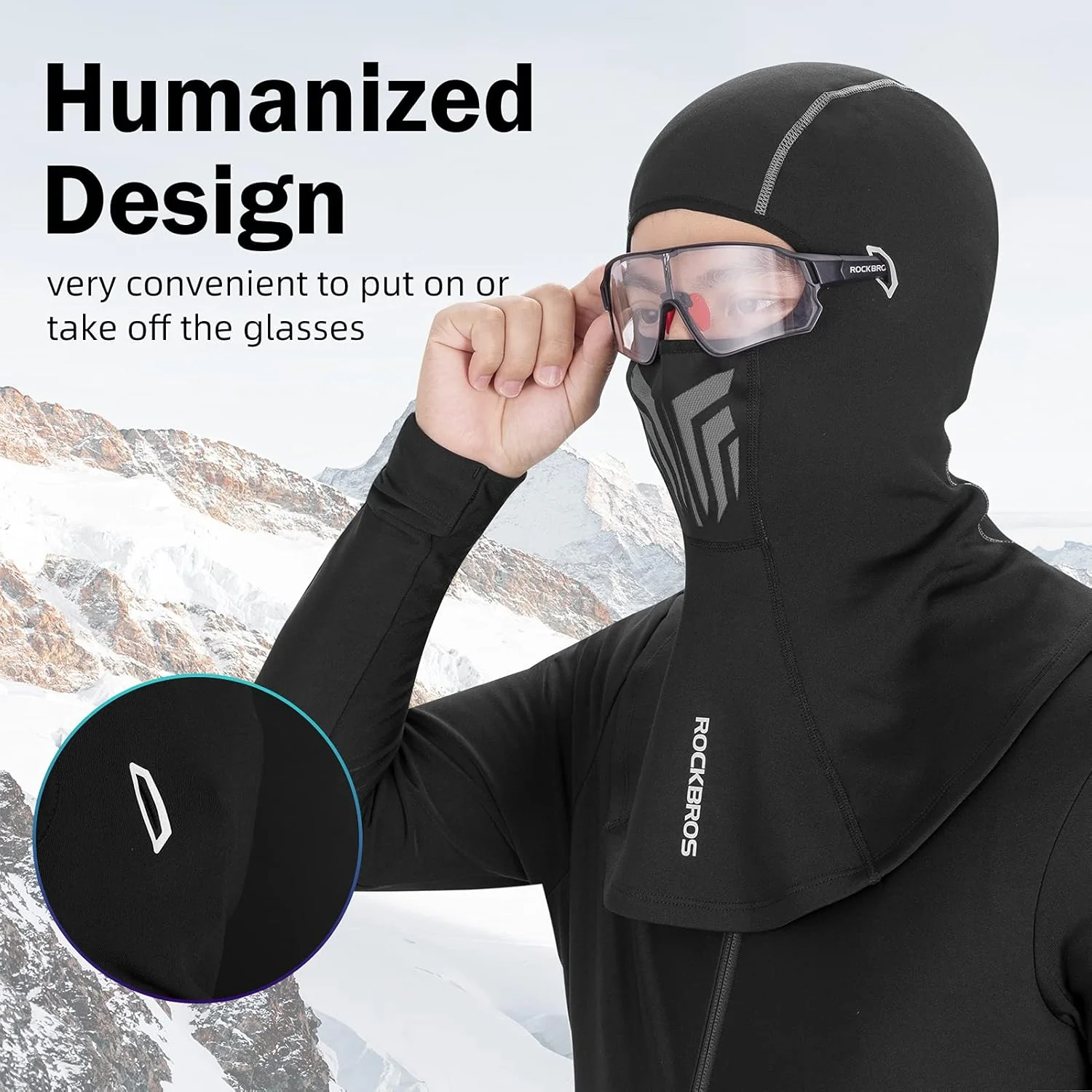 ROCKBROS Balaclava Lightweight UV Protection Face Cover - Image 3