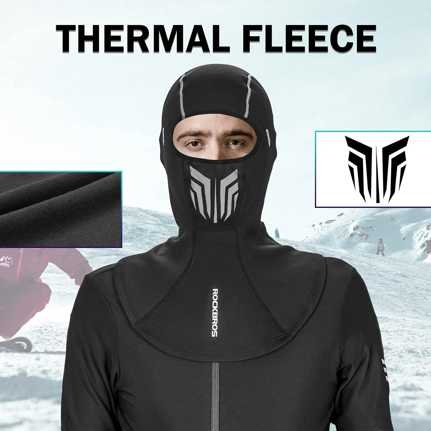 ROCKBROS Balaclava Lightweight UV Protection Face Cover - Image 4