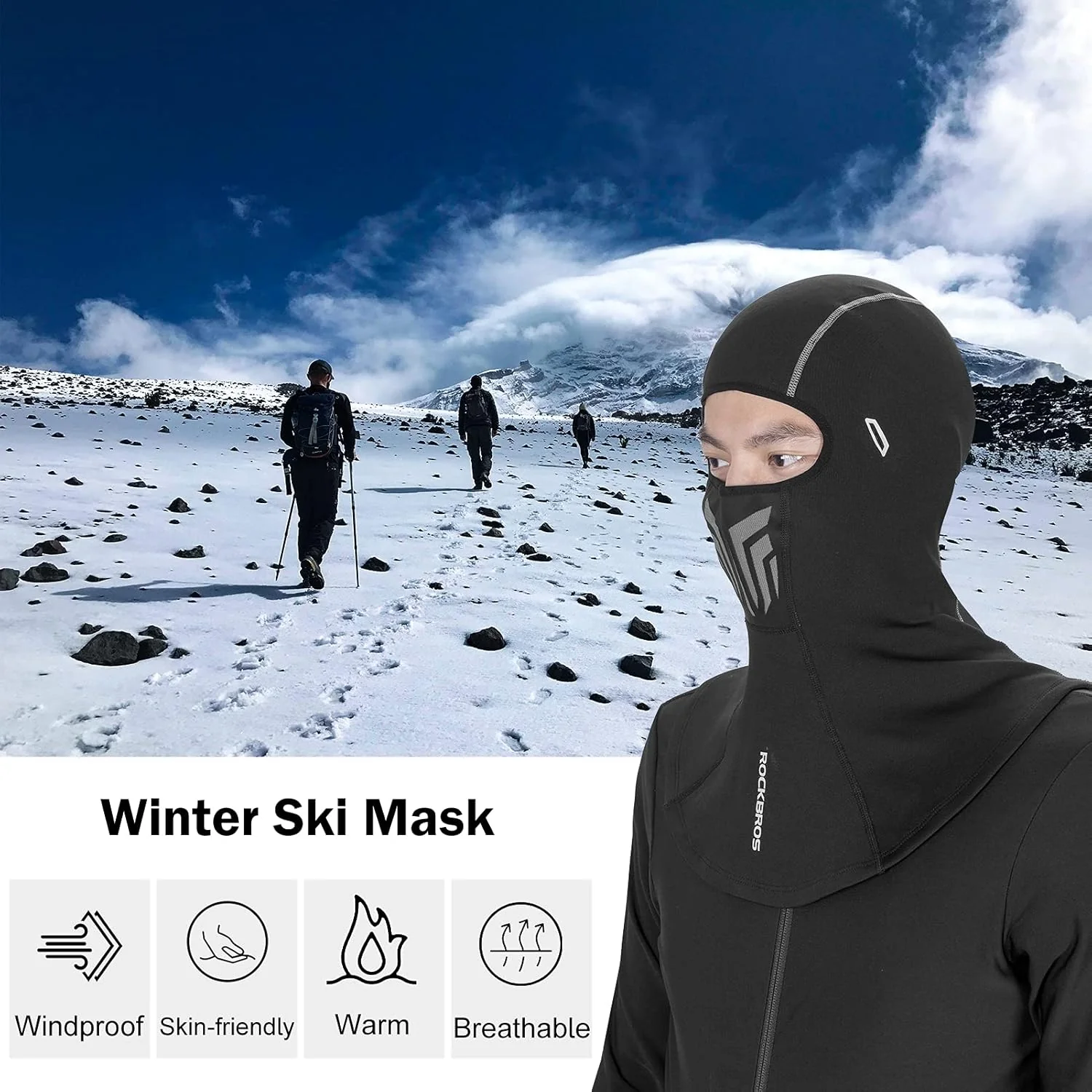 ROCKBROS Balaclava Lightweight UV Protection Face Cover - Image 8