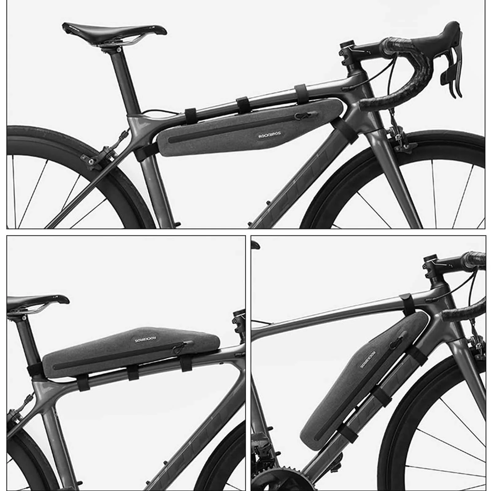 ROCKBROS Bicycle Bag Waterproof Cycling Pouch 1.5 L Triangle Bag - Image 3