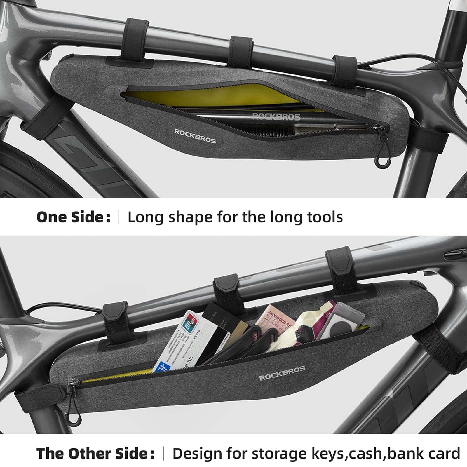 ROCKBROS Bicycle Bag Waterproof Cycling Pouch 1.5 L Triangle Bag - Image 4