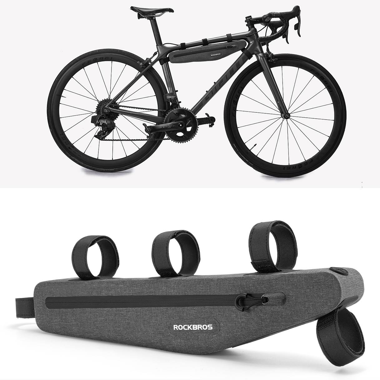 ROCKBROS Bicycle Bag Waterproof Cycling Pouch 1.5 L Triangle Bag - Image 7