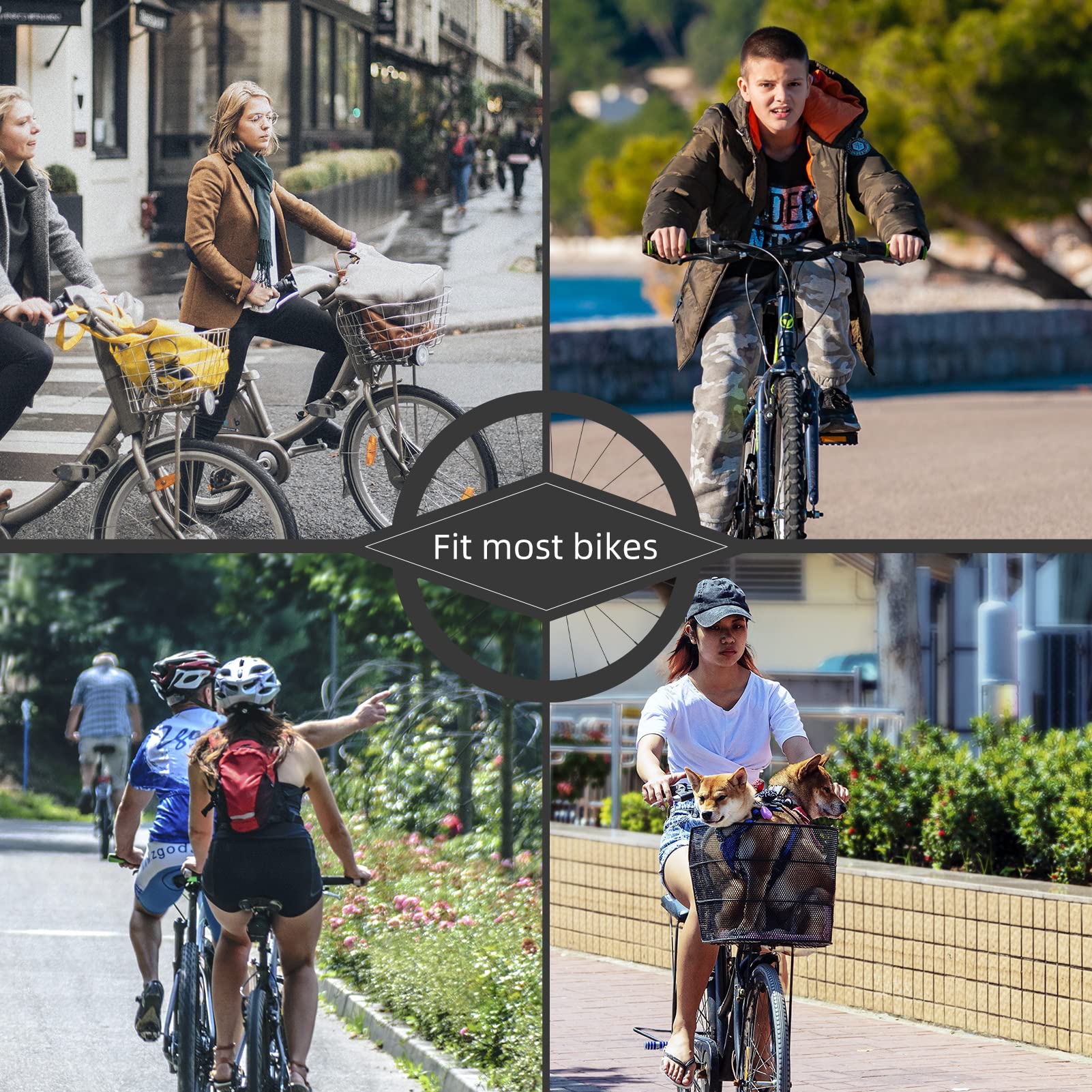 ROCKBROS Bicycle Bell, Bicycle Horn Bell Vintage Classic Bell Sound Horn - Image 6