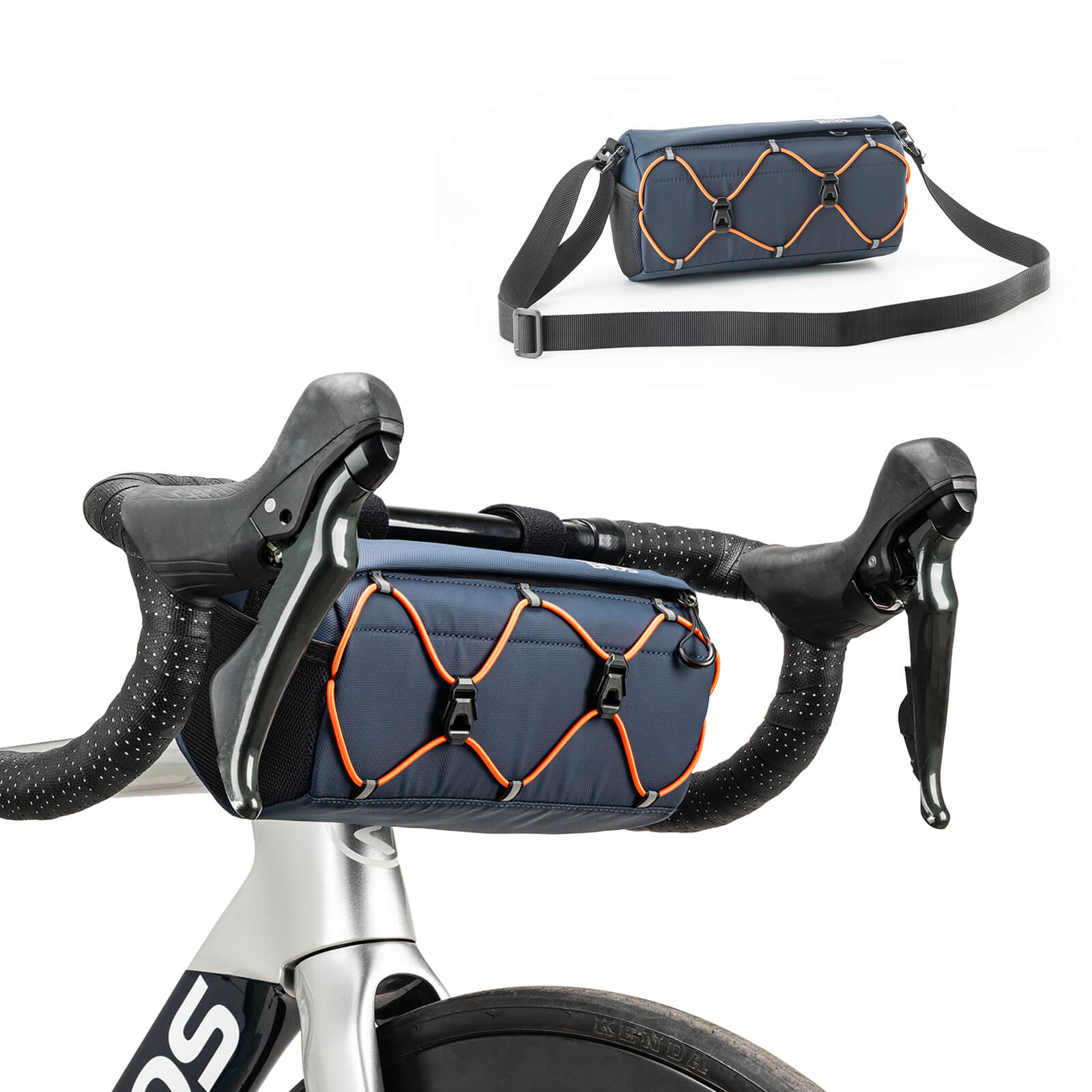 ROCKBROS Bicycle Handlebar Bag With Shoulder Strap 2.2L - Image 2