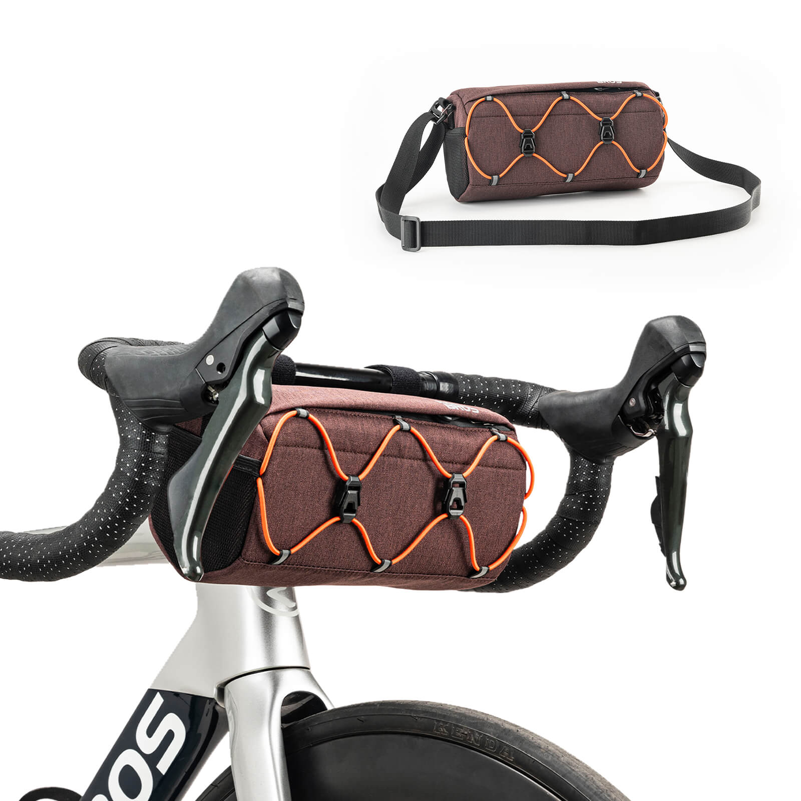 ROCKBROS Bicycle Handlebar Bag With Shoulder Strap 2.2L - Image 3
