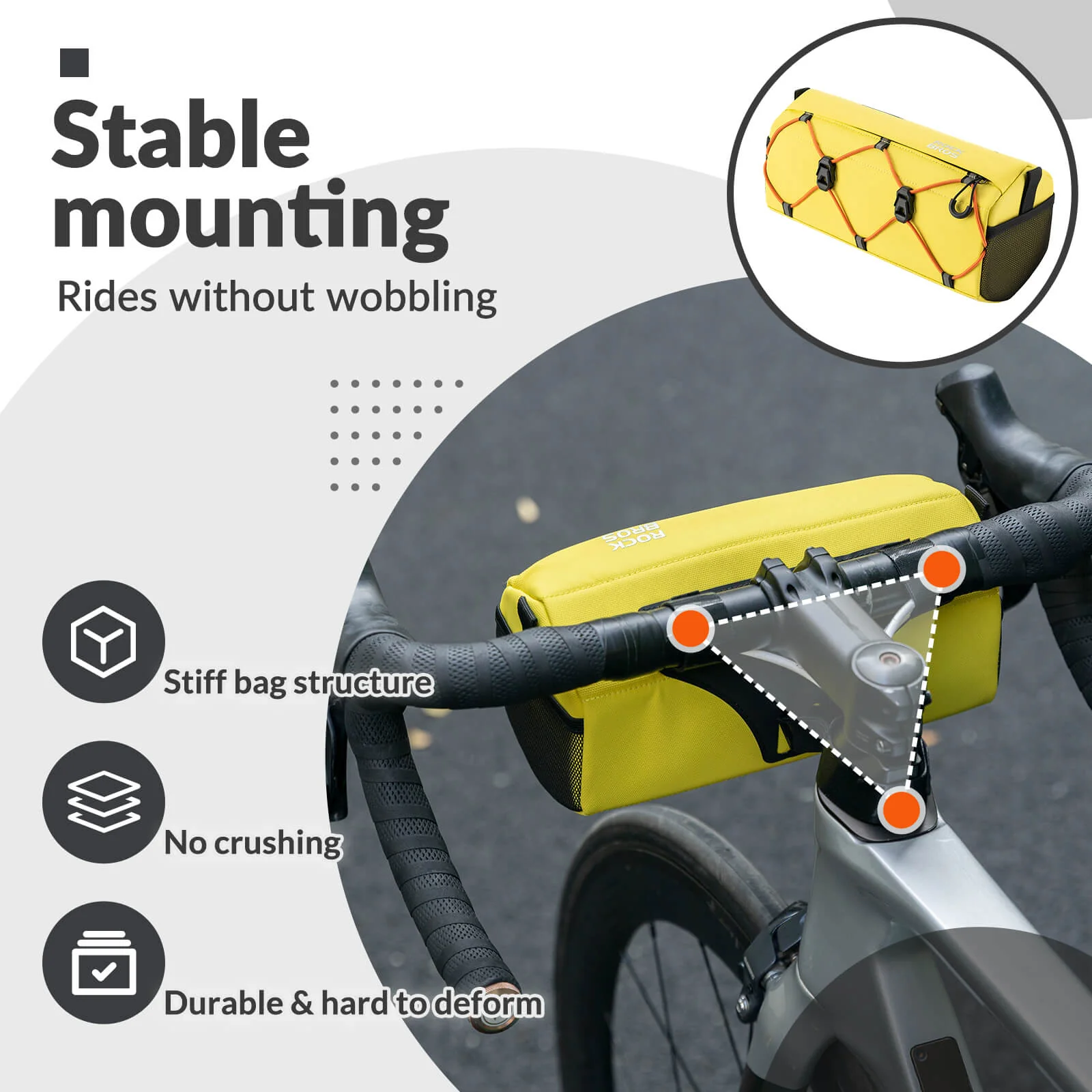 ROCKBROS Bicycle Handlebar Bag With Shoulder Strap 2.2L - Image 30