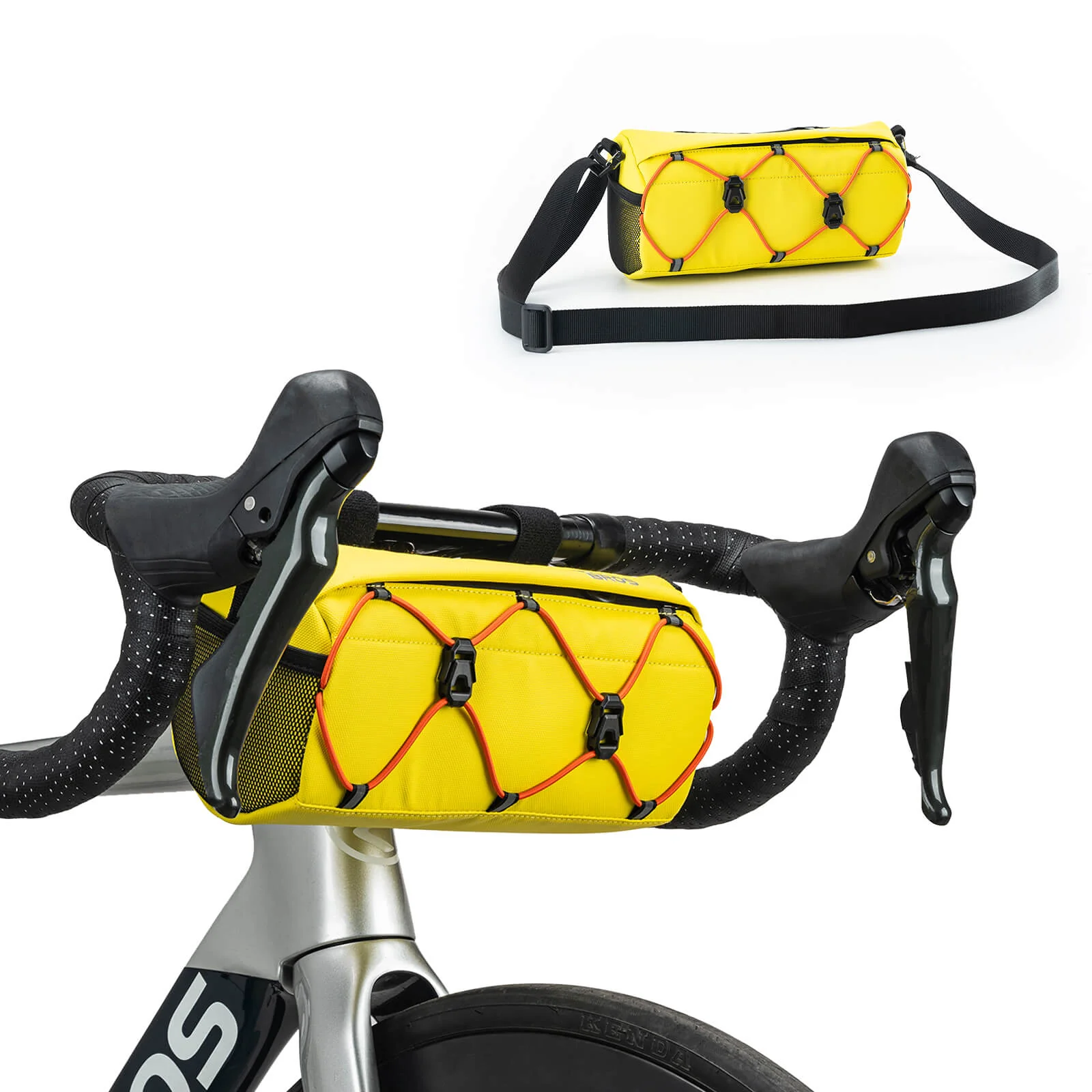 ROCKBROS Bicycle Handlebar Bag With Shoulder Strap 2.2L - Image 6