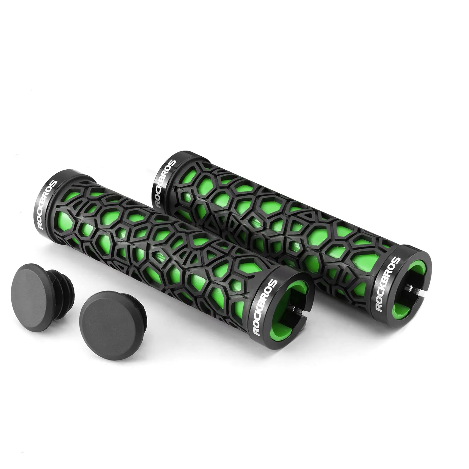 ROCKBROS Bicycle Handlebar Grips Aluminum Alloy Double Lock-on Bike Grips