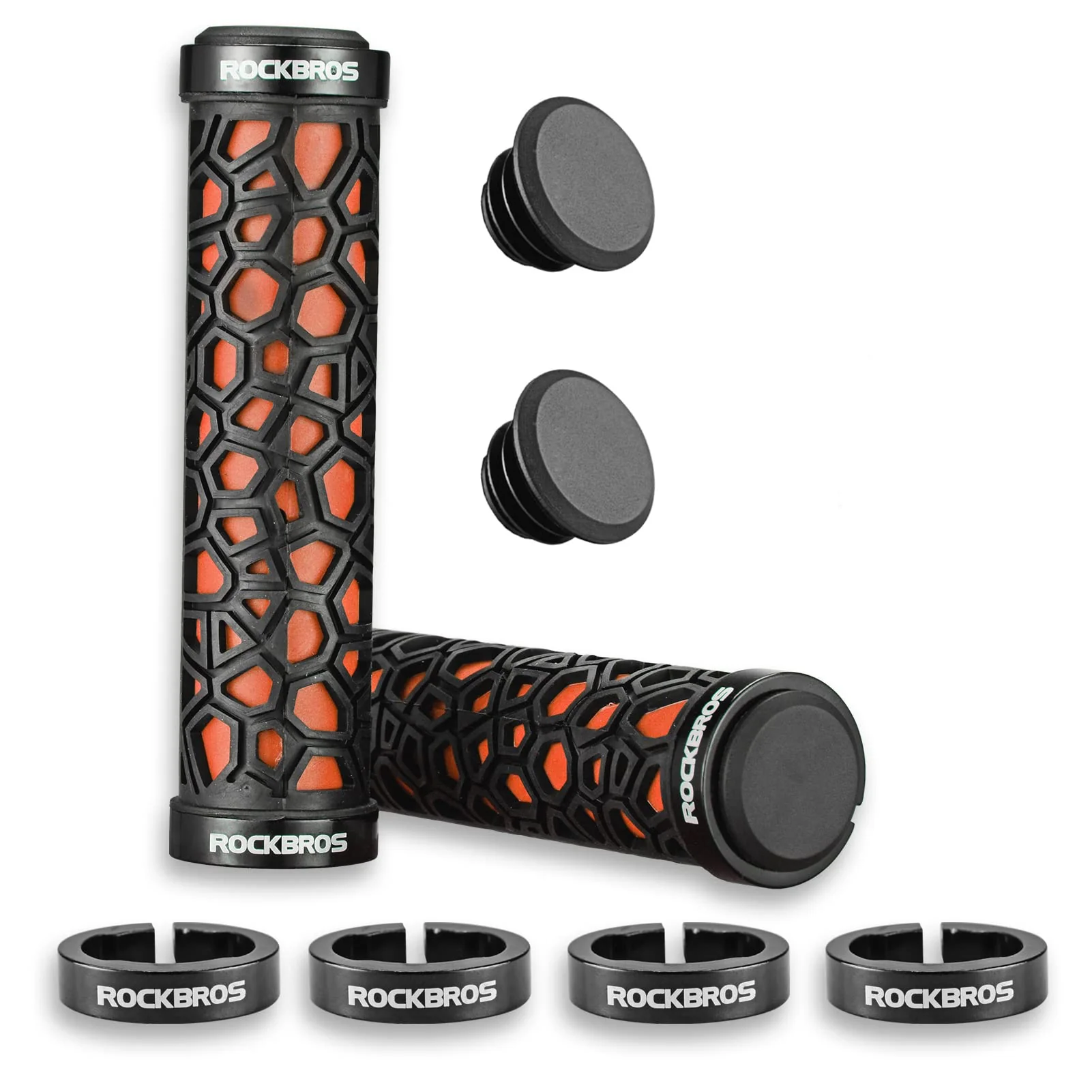 ROCKBROS Bicycle Handlebar Grips Aluminum Alloy Double Lock-on Bike Grips - Image 13