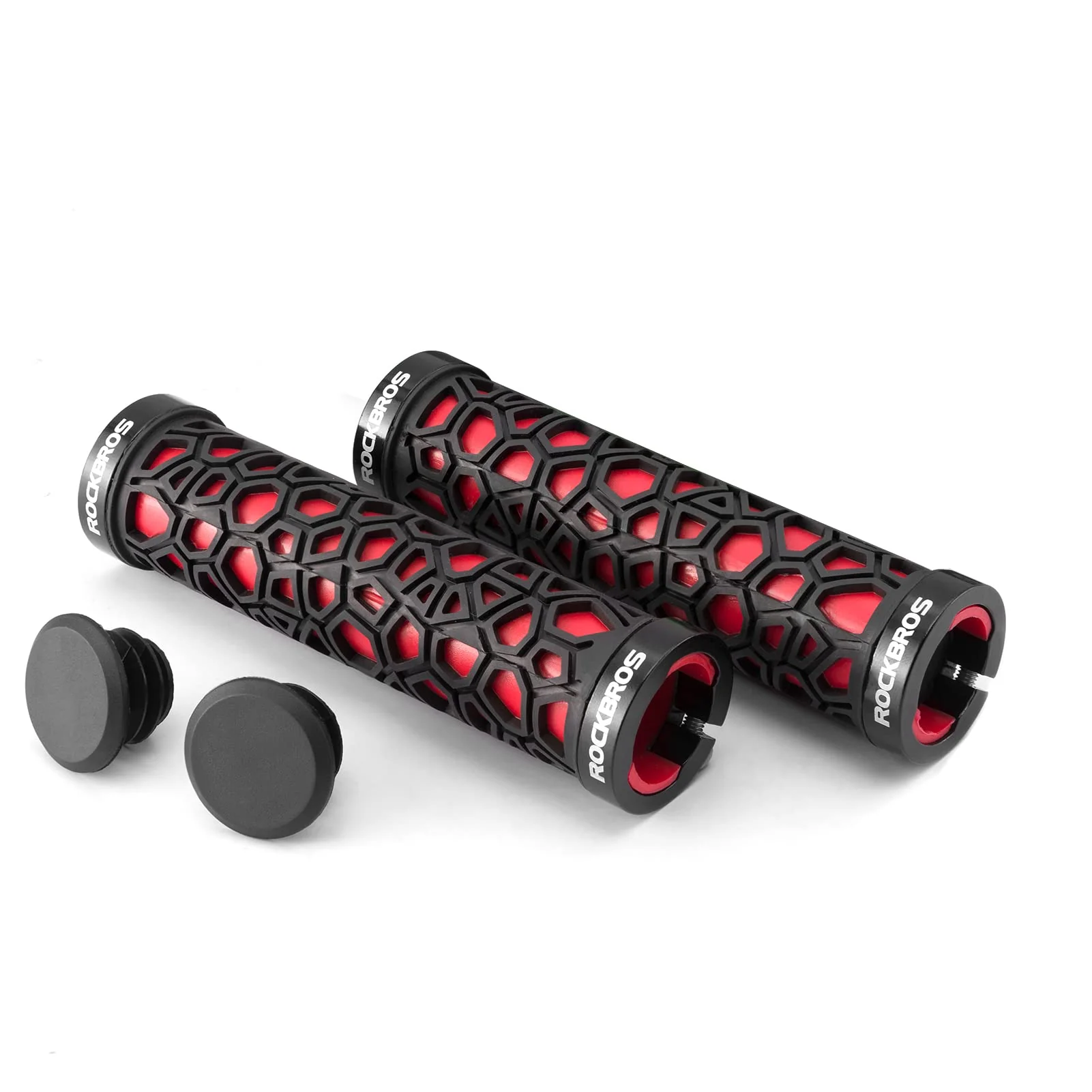 ROCKBROS Bicycle Handlebar Grips Aluminum Alloy Double Lock-on Bike Grips - Image 15