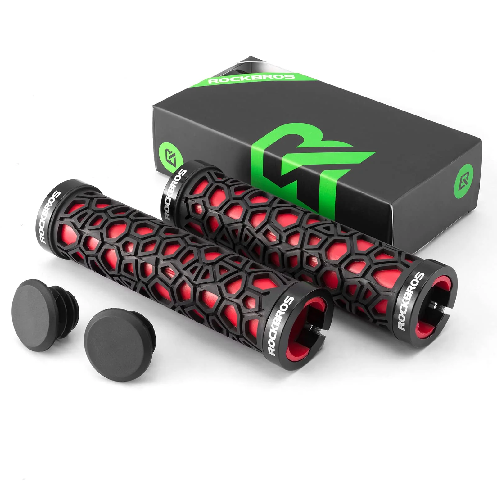 ROCKBROS Bicycle Handlebar Grips Aluminum Alloy Double Lock-on Bike Grips - Image 20