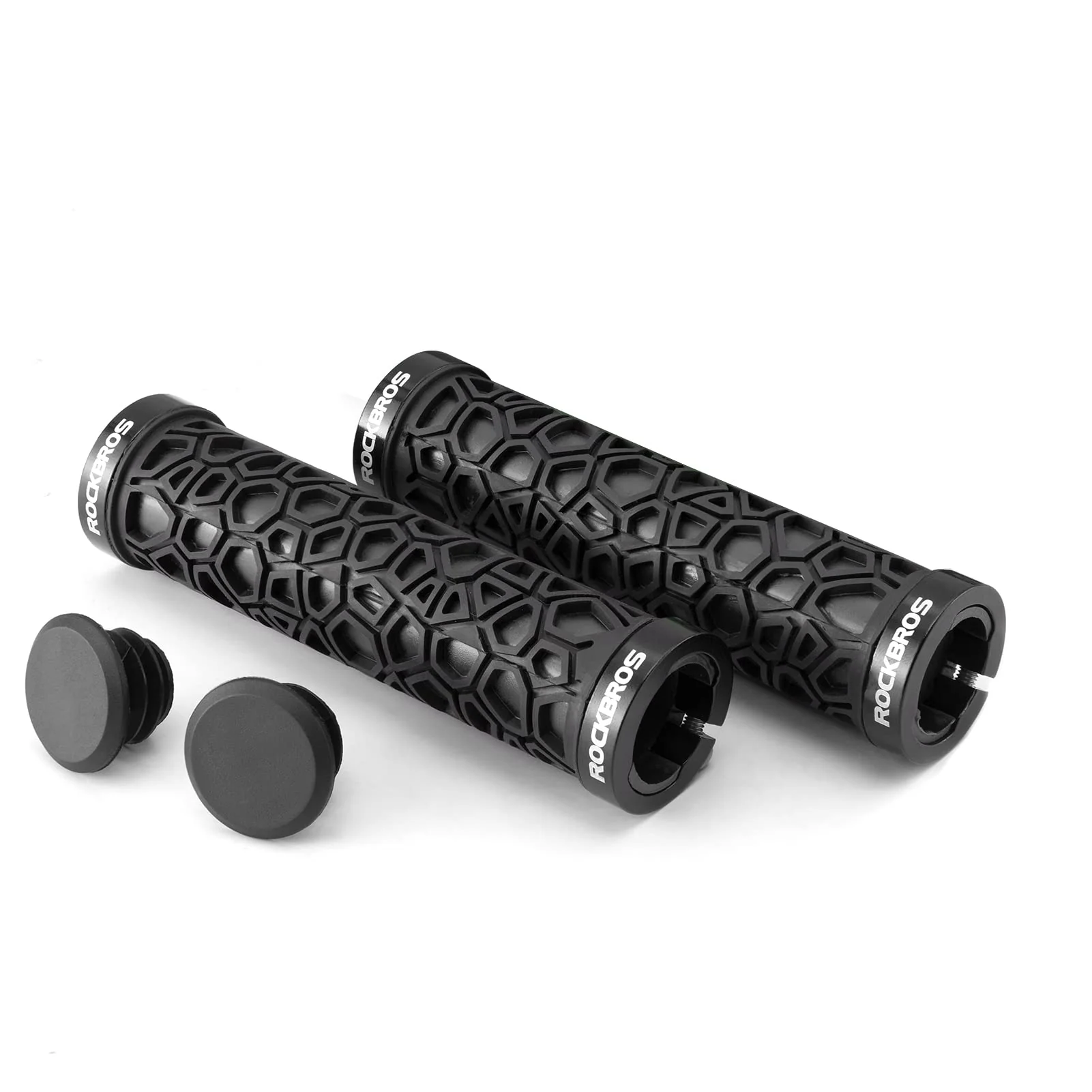 ROCKBROS Bicycle Handlebar Grips Aluminum Alloy Double Lock-on Bike Grips - Image 22