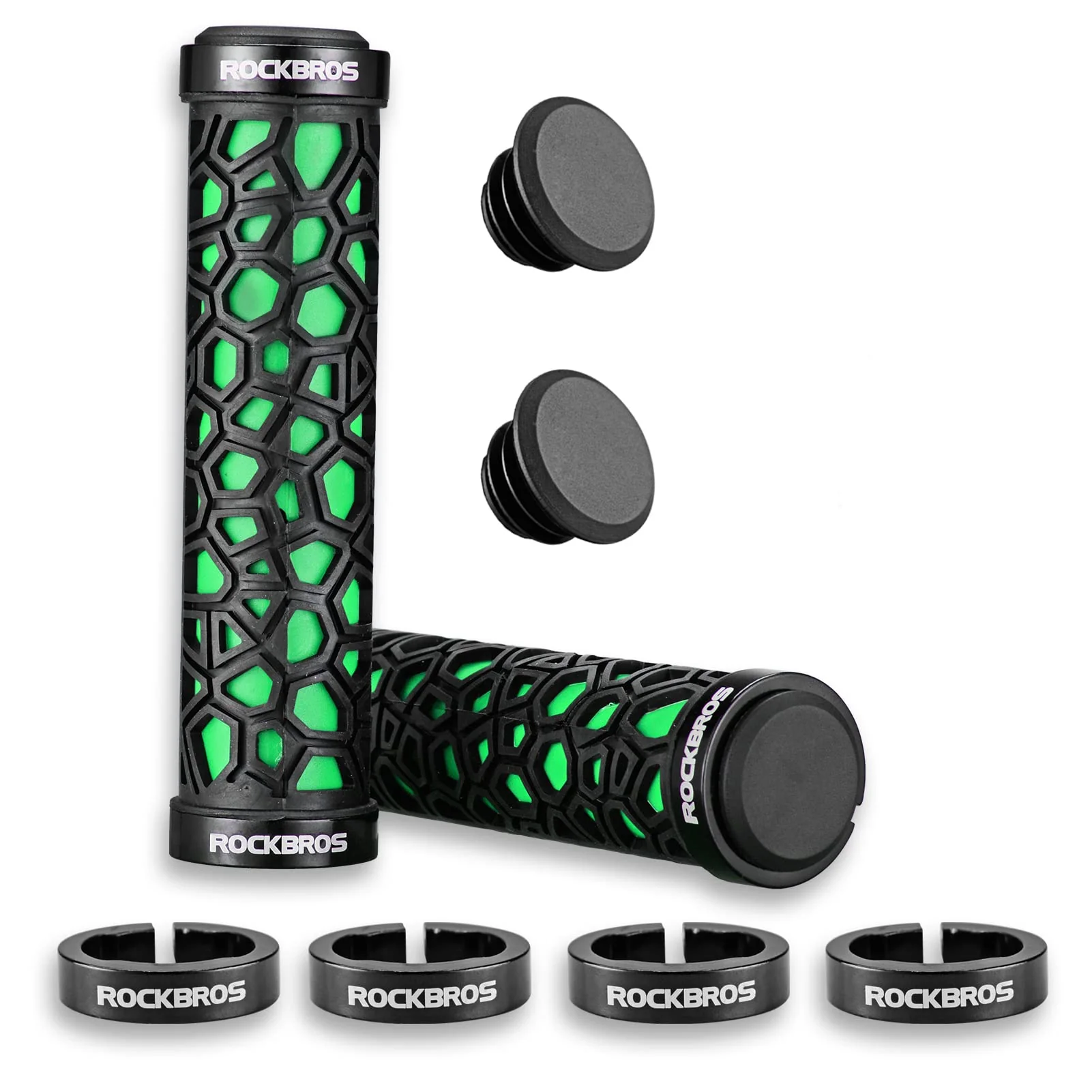 ROCKBROS Bicycle Handlebar Grips Aluminum Alloy Double Lock-on Bike Grips - Image 7
