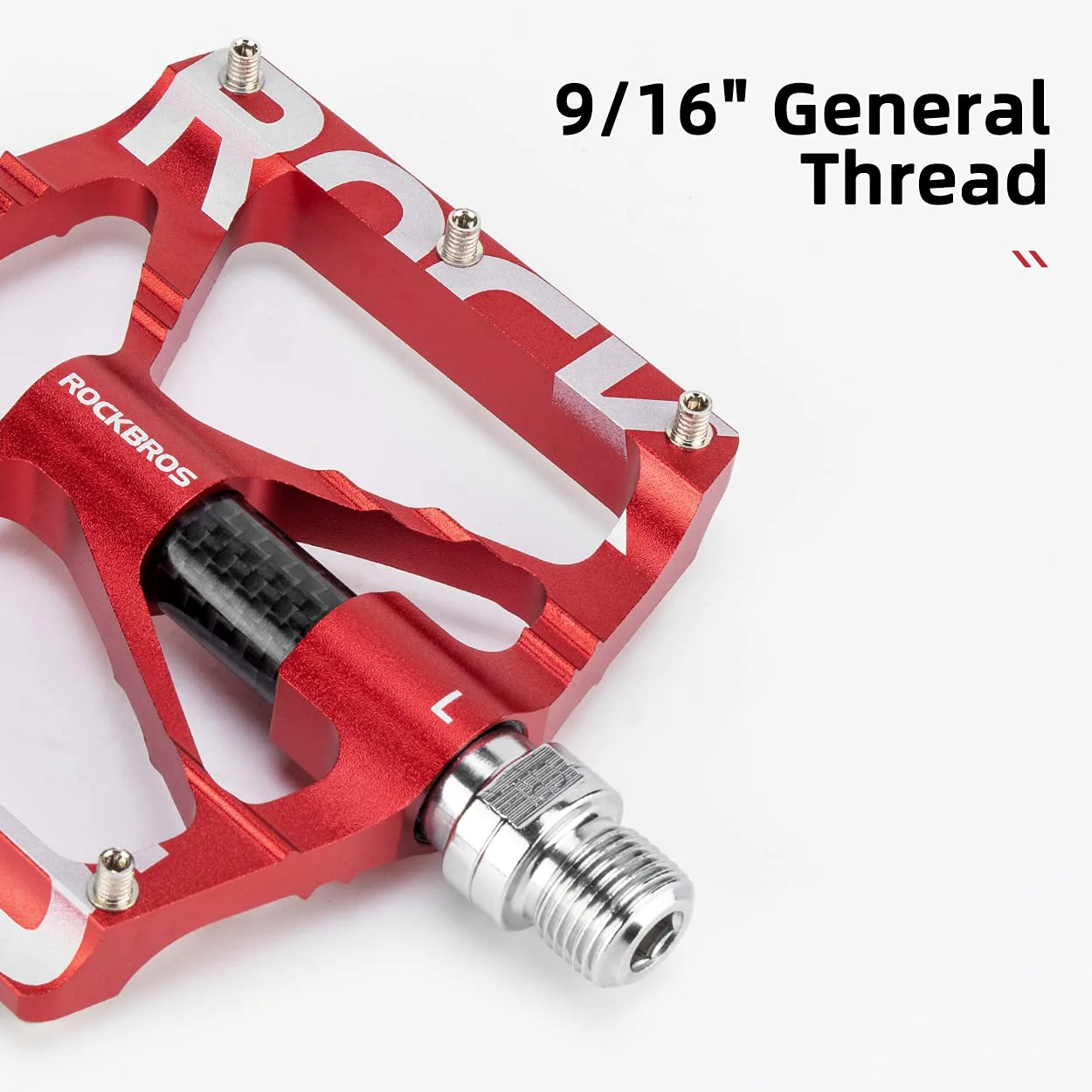 ROCKBROS Bicycle Pedals 9/16 Mountain Bike Pedals Aluminium (Pair) - Image 11