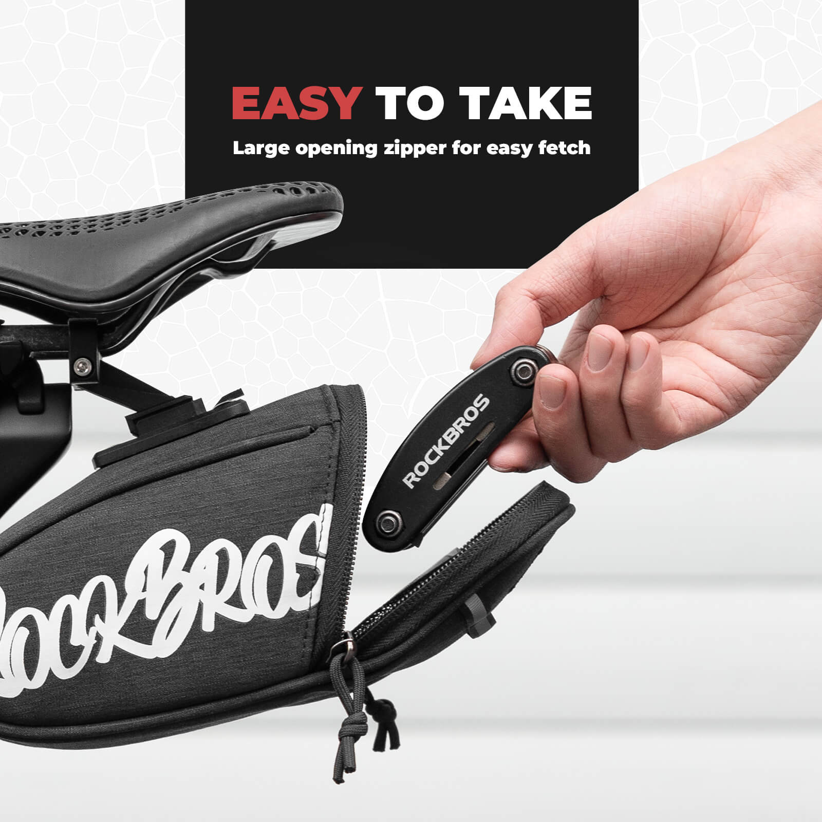ROCKBROS Bicycle Saddle Bag Portable - G007 - Image 7