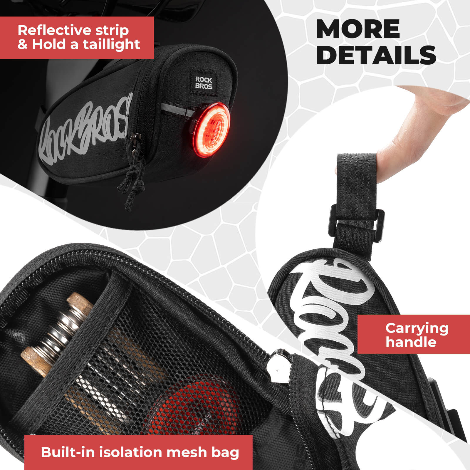 ROCKBROS Bicycle Saddle Bag Portable - G007 - Image 8
