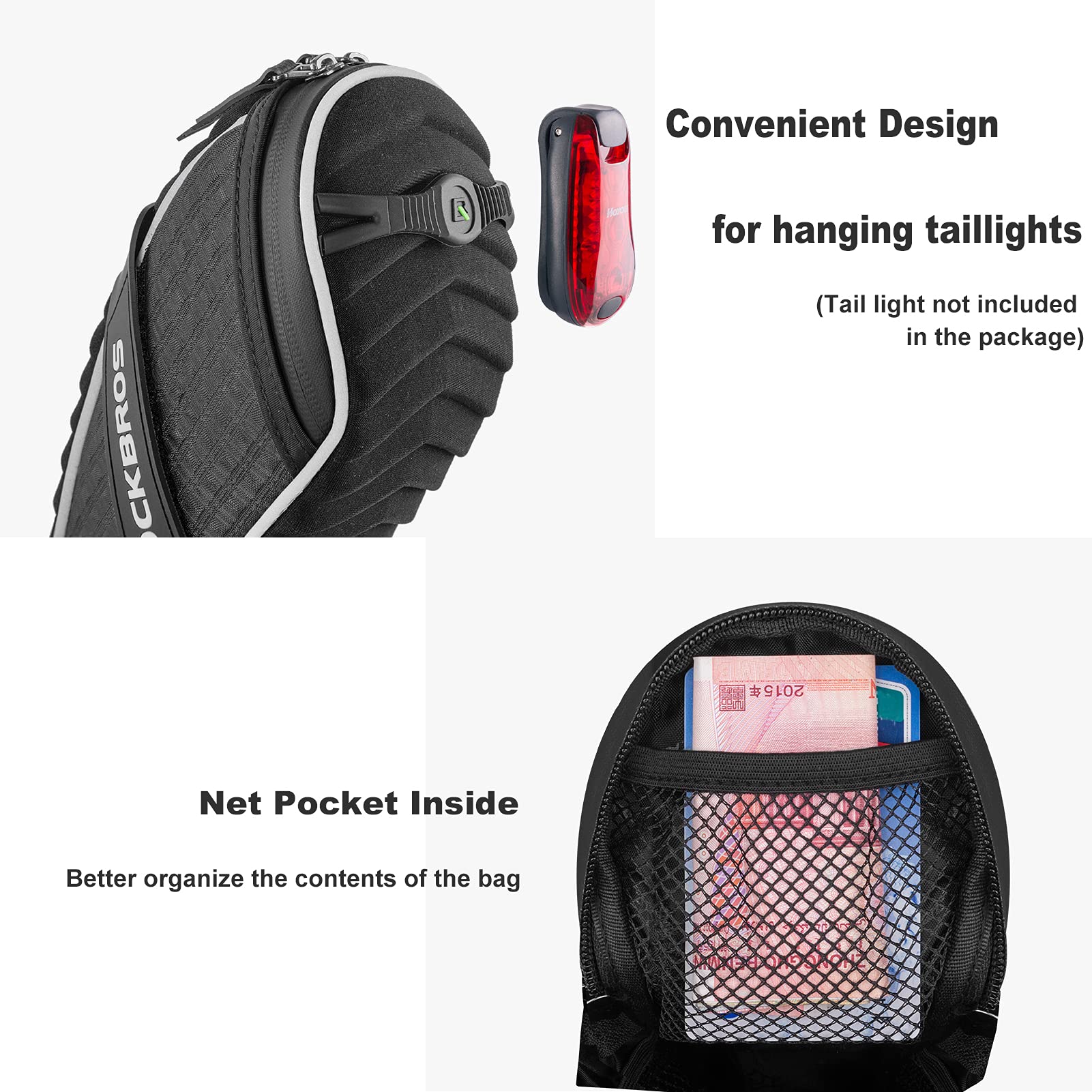 ROCKBROS Bicycle Saddle Bag Under Seat 3D Shell - Image 11