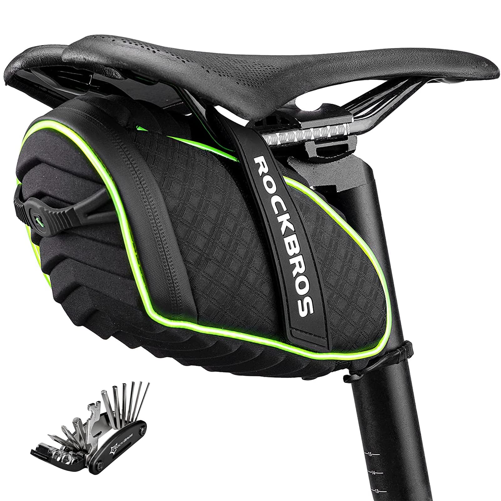 ROCKBROS Bicycle Saddle Bag Under Seat 3D Shell - Image 38